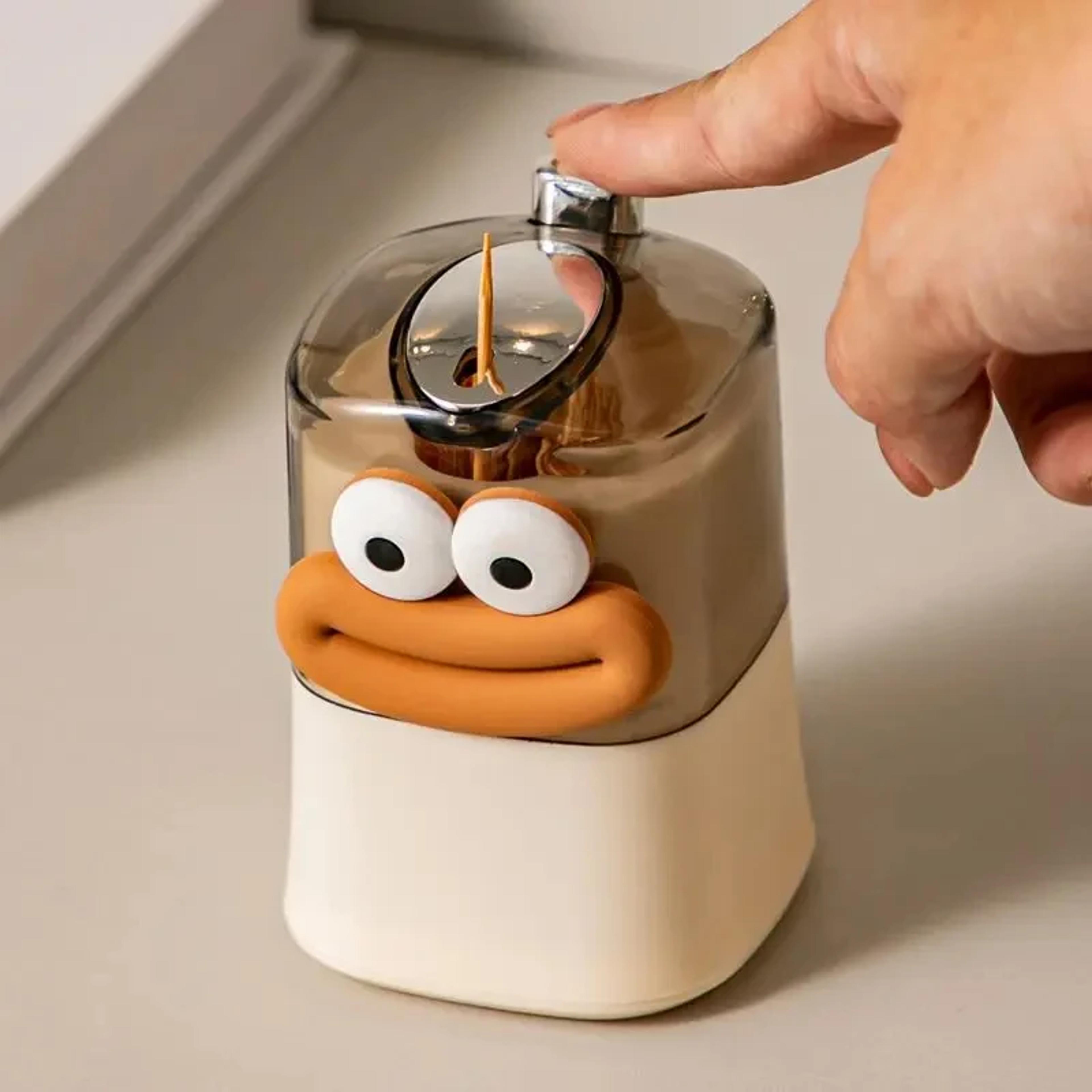 Automatic Pop Up Toothpick Holder With Push Button And Cute Decorative Design 8
