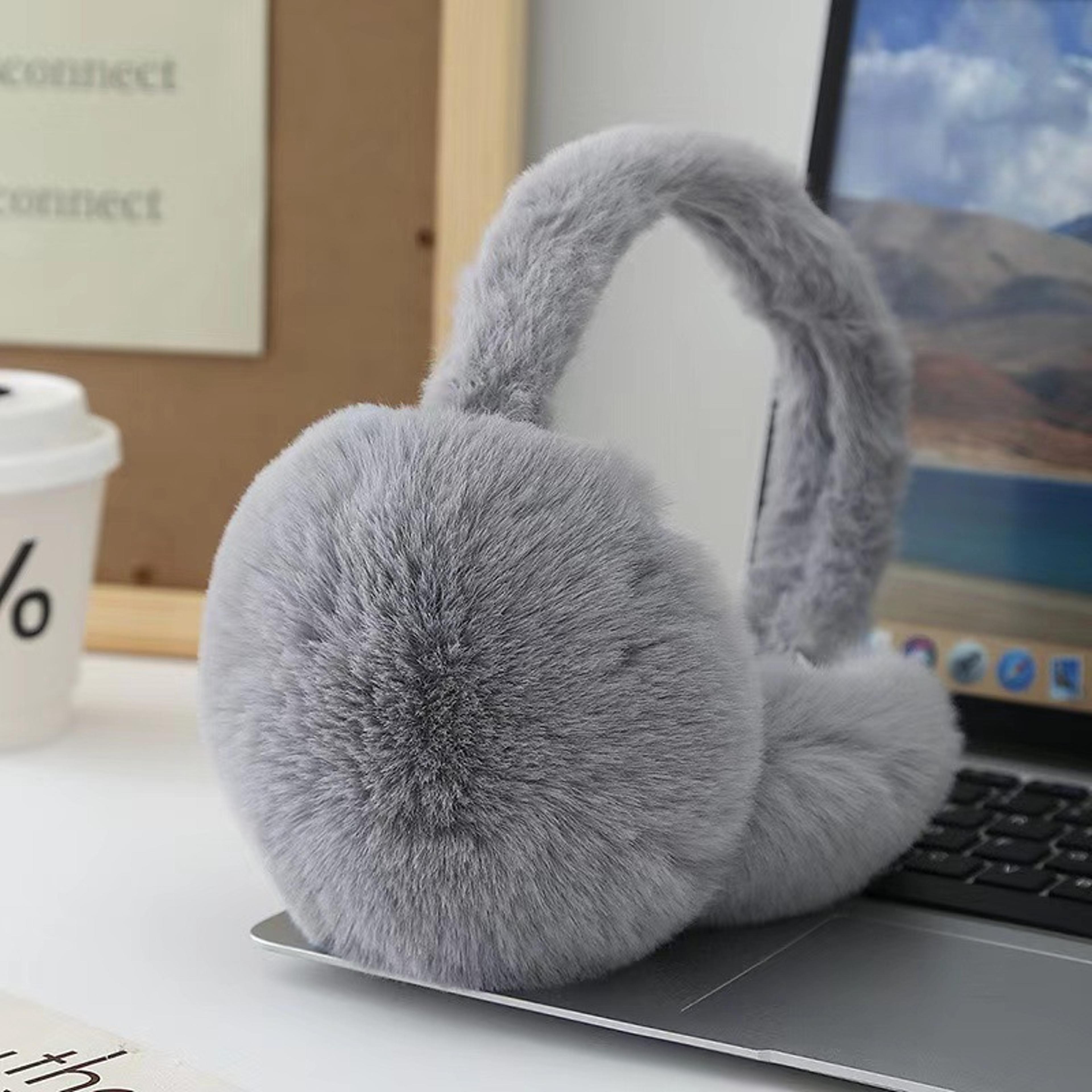 Kids Foldable Plush Earmuffs Warm Windproof Winter Ear Warmers 5