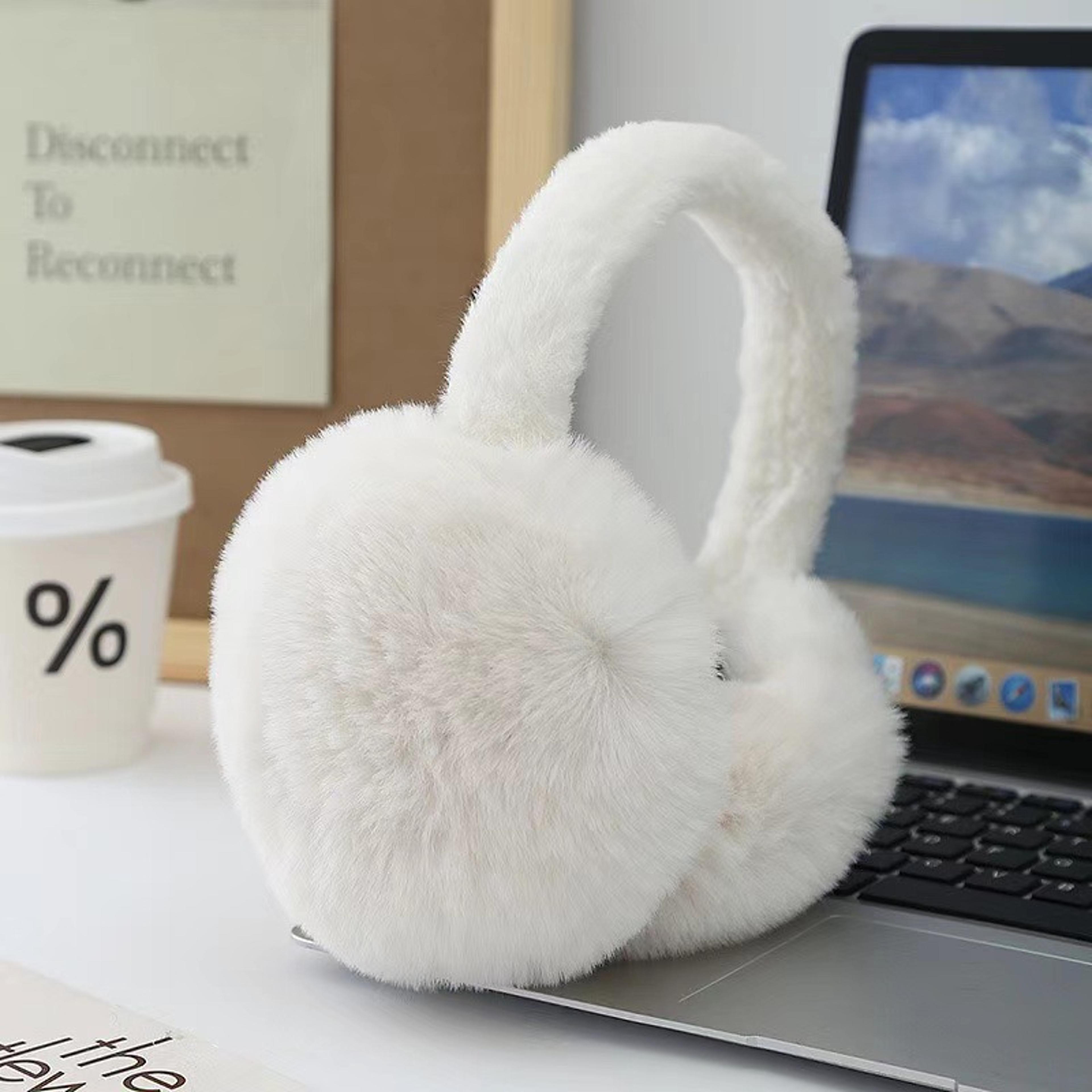 Kids Foldable Plush Earmuffs Warm Windproof Winter Ear Warmers 0
