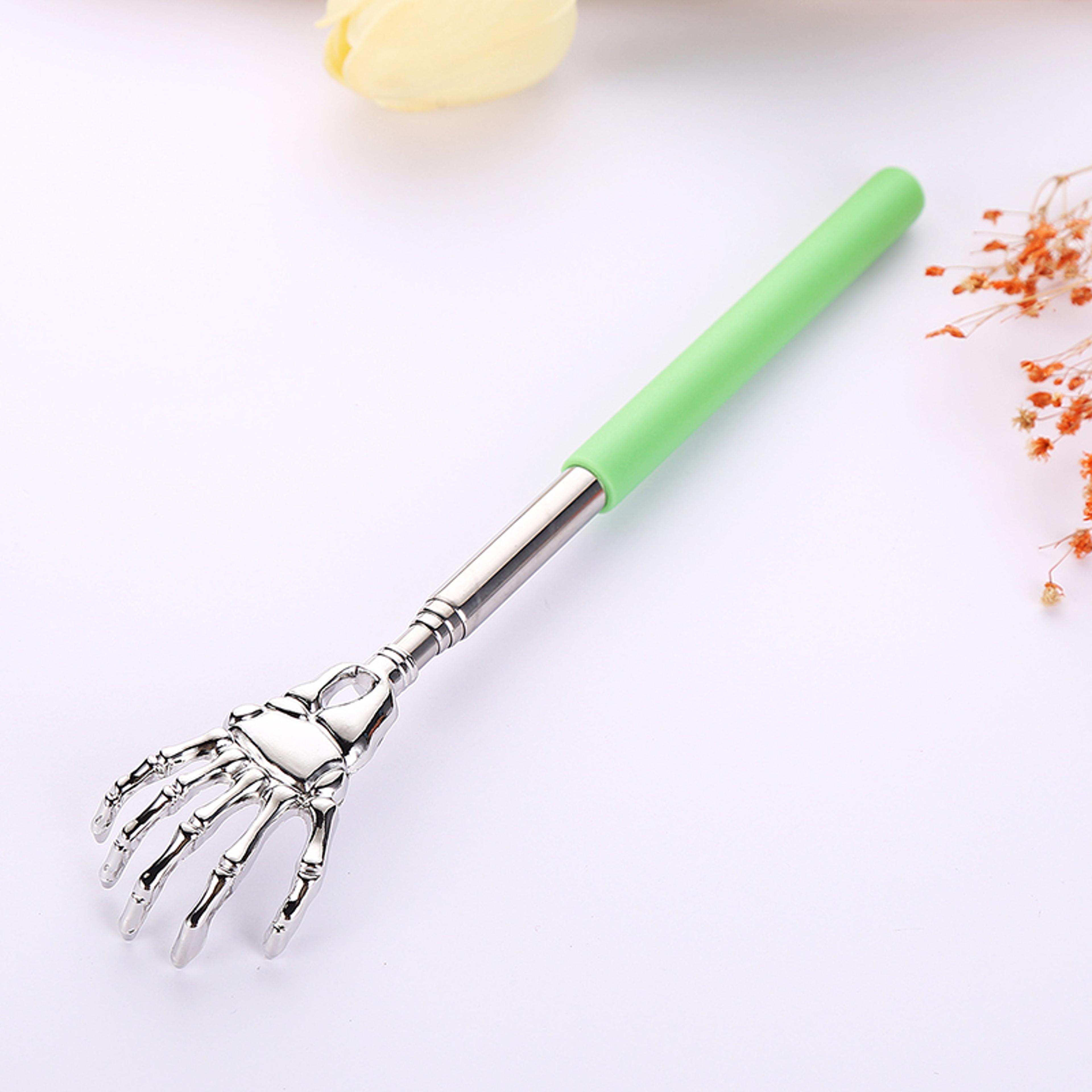 Telescopic Stainless Steel Back Scratcher  Extendable Ghost Hand Itch Scratcher 0