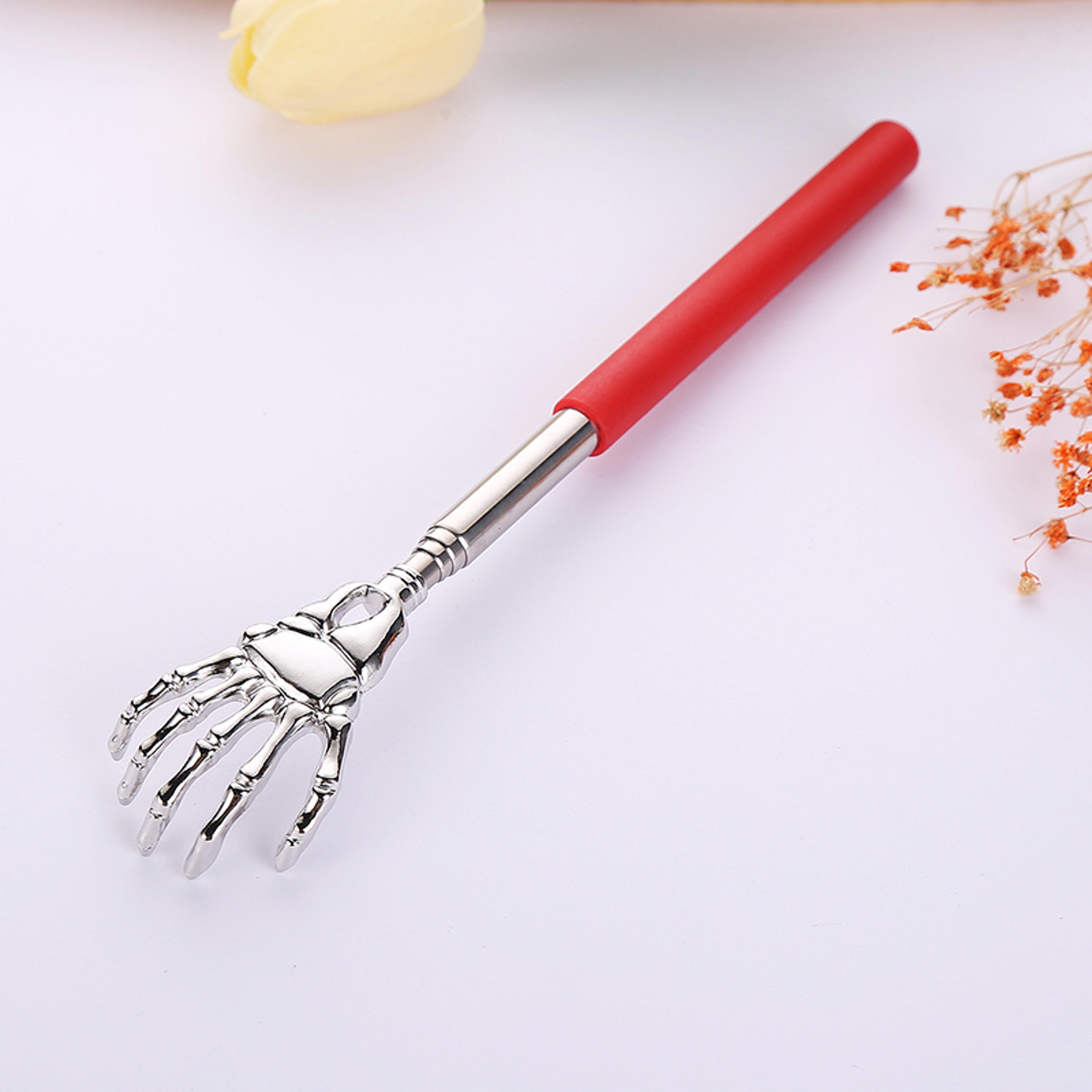Telescopic Stainless Steel Back Scratcher  Extendable Ghost Hand Itch Scratcher 7