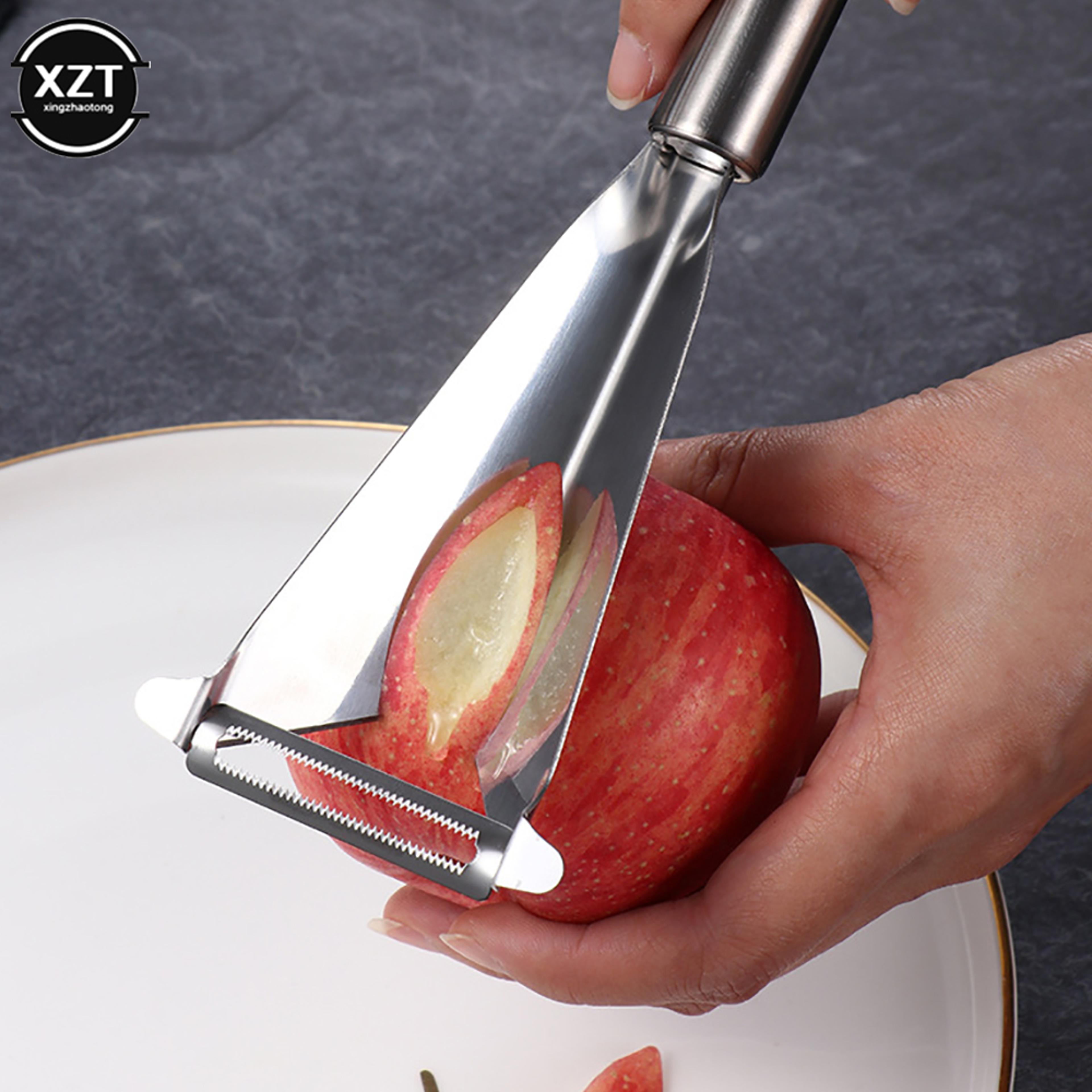 Stainless Steel Fruit Carving Knife  Triangular Vegetable Slicer With AntiSlip Grip 1
