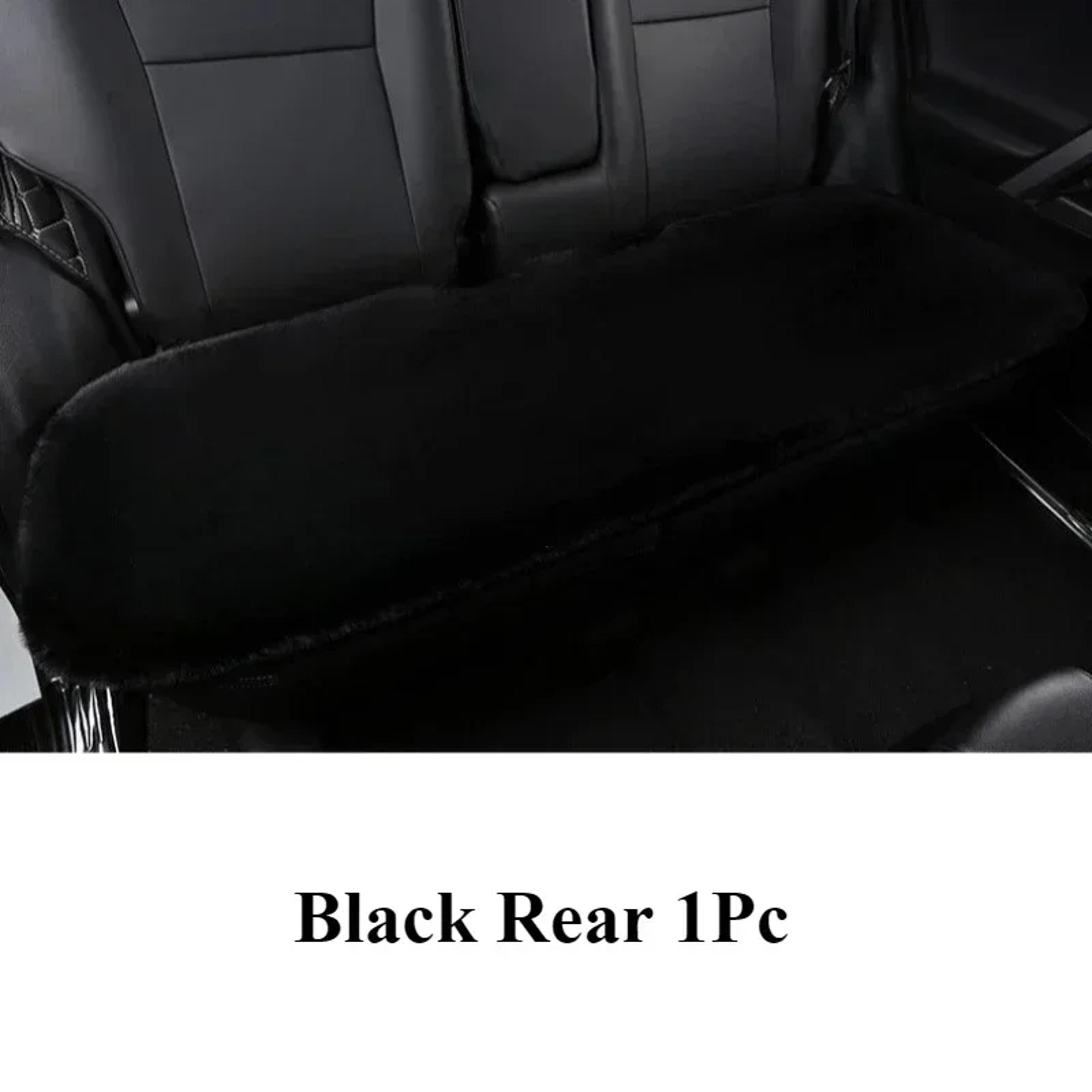 Plush Car Seat Cushion  Thickened Faux Fur Winter Seat Pad With Foam Filling 7