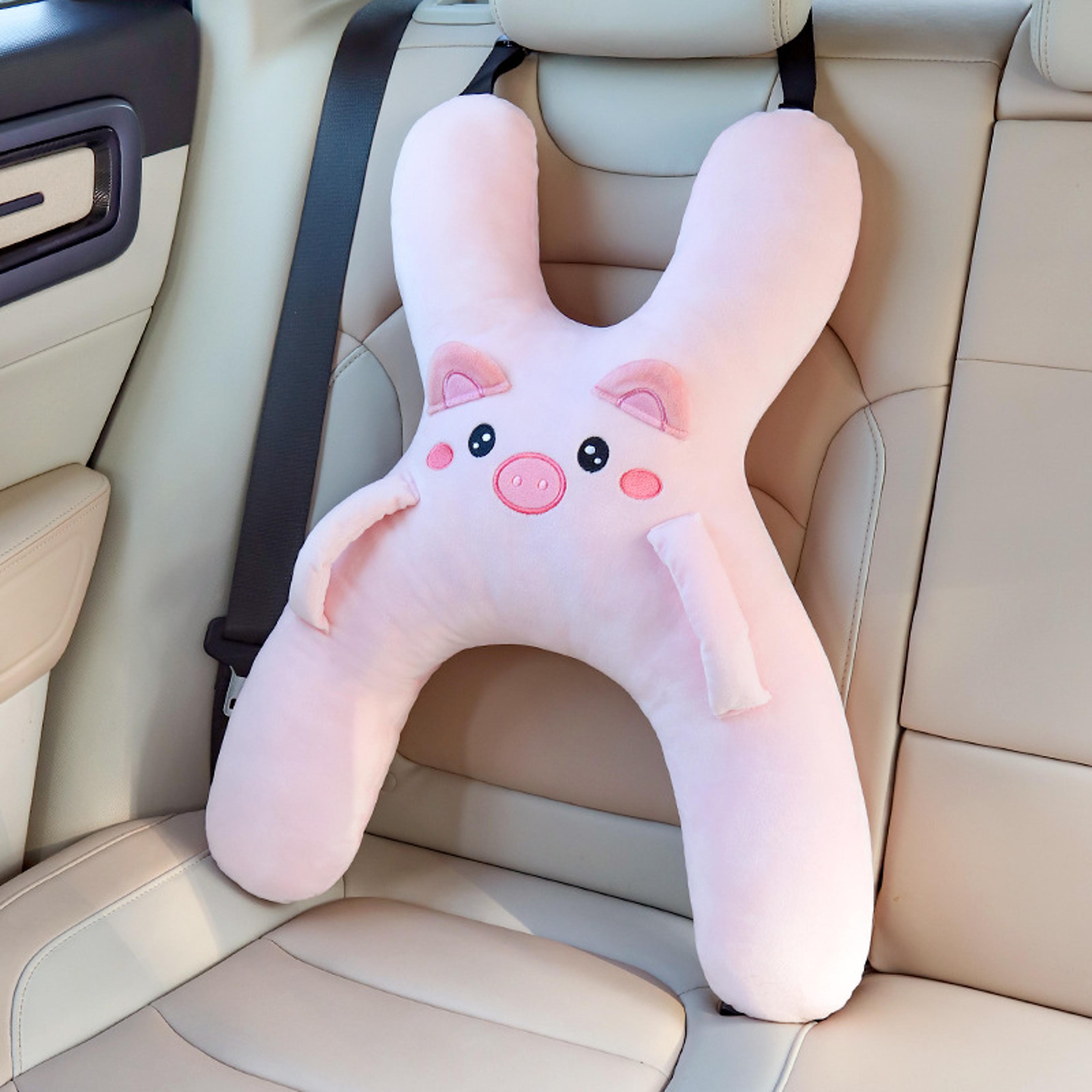 Kids Car Neck Pillow  Soft Travel Head Support Cushion For Long Road Trips 5