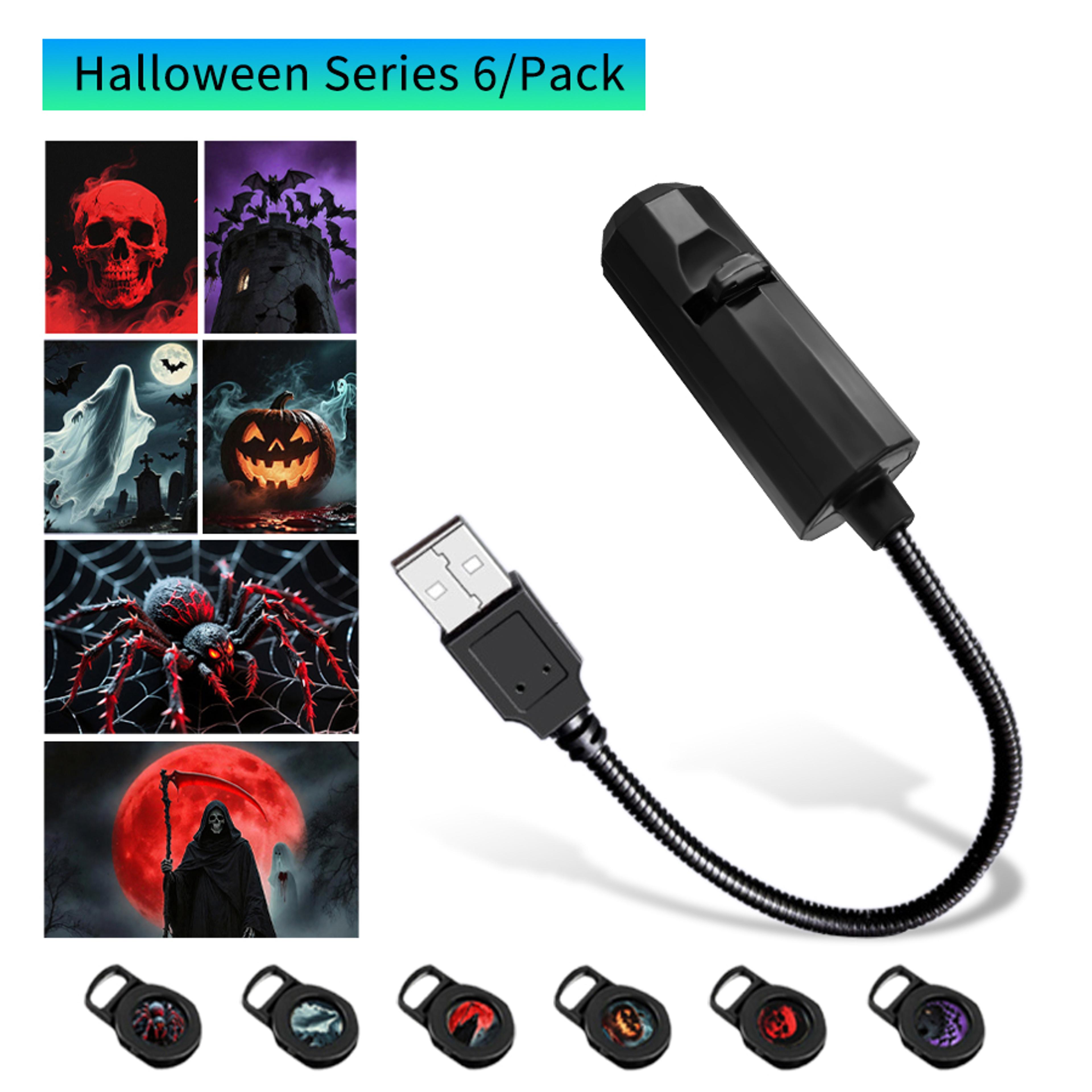 USB LED Projector Night Light  Christmas Halloween And Planet Wall Projection Lamp 7