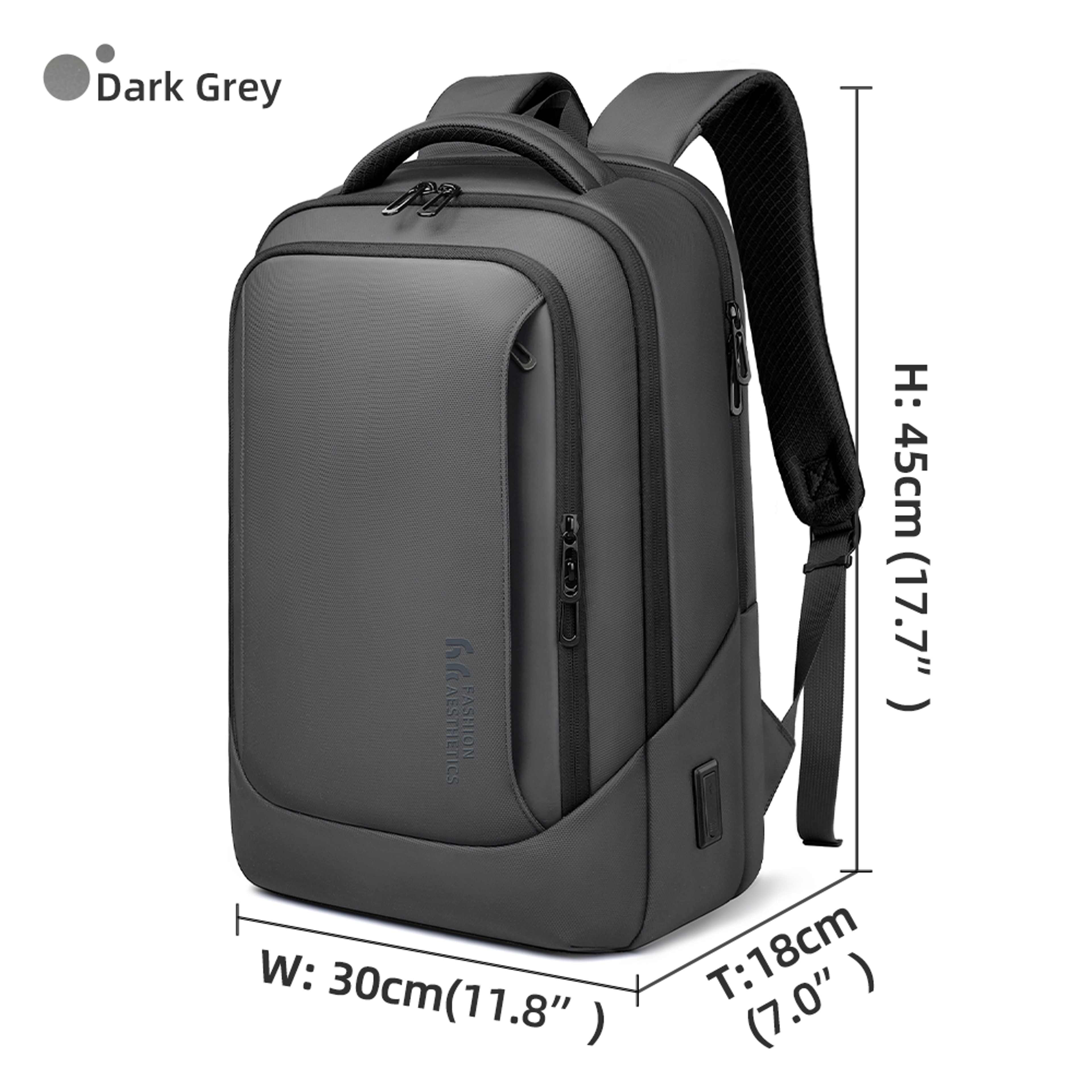 17Inch Laptop Backpack With USB Charging Port  Waterproof Oxford Travel And School Bag 8