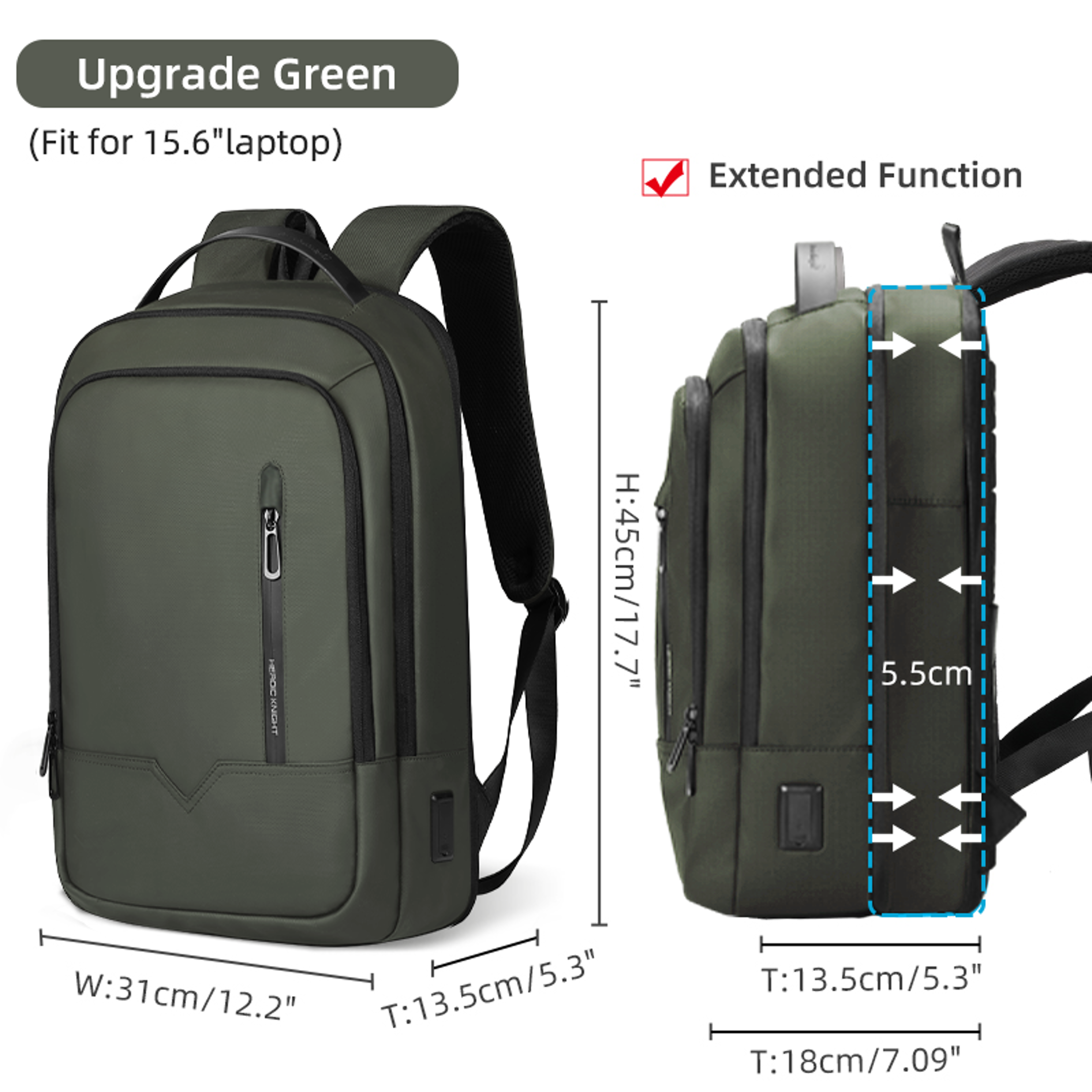 Waterproof Laptop Backpack For Men With USB Charging Port And 156Inch Laptop Compartment 7