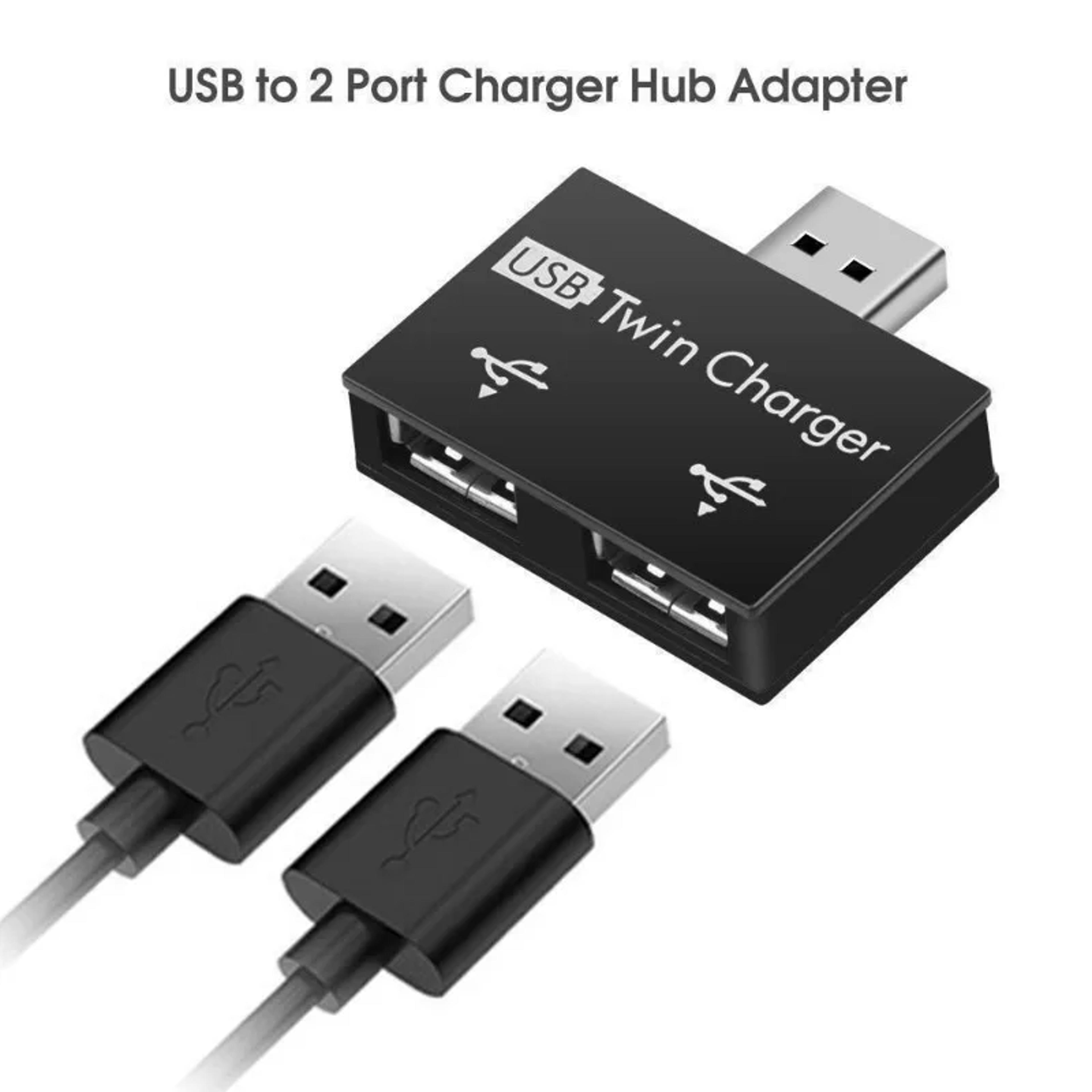 USB 20 Splitter Adapter  1 Male To 2 Female Port USB Hub For Laptop And PC 1