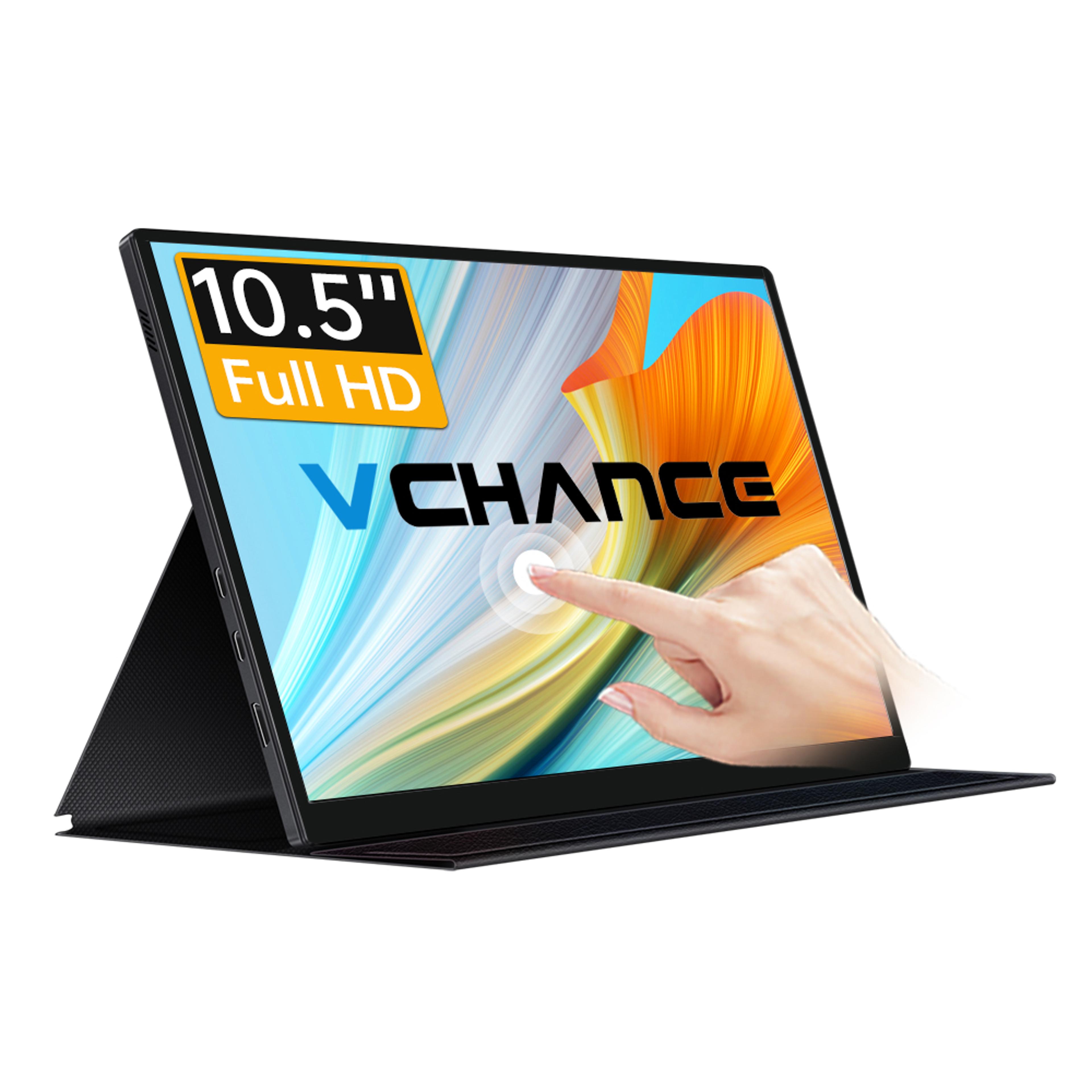 10.5-inch portable touchscreen monitor with usb-c and built-in speakers