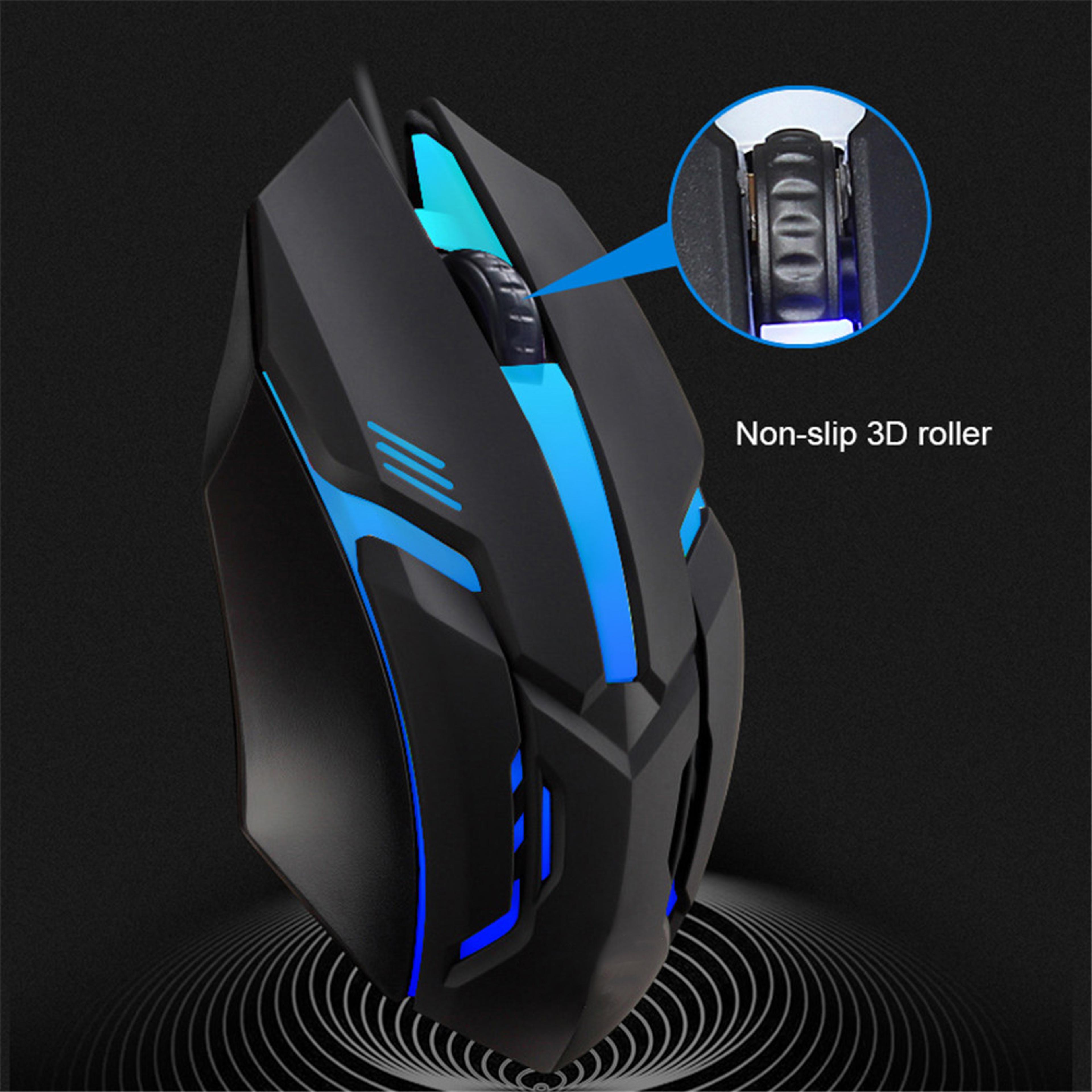 Wired Gaming Mouse With 5000 DPI Optical Tracking And 7Color LED Backlight 2