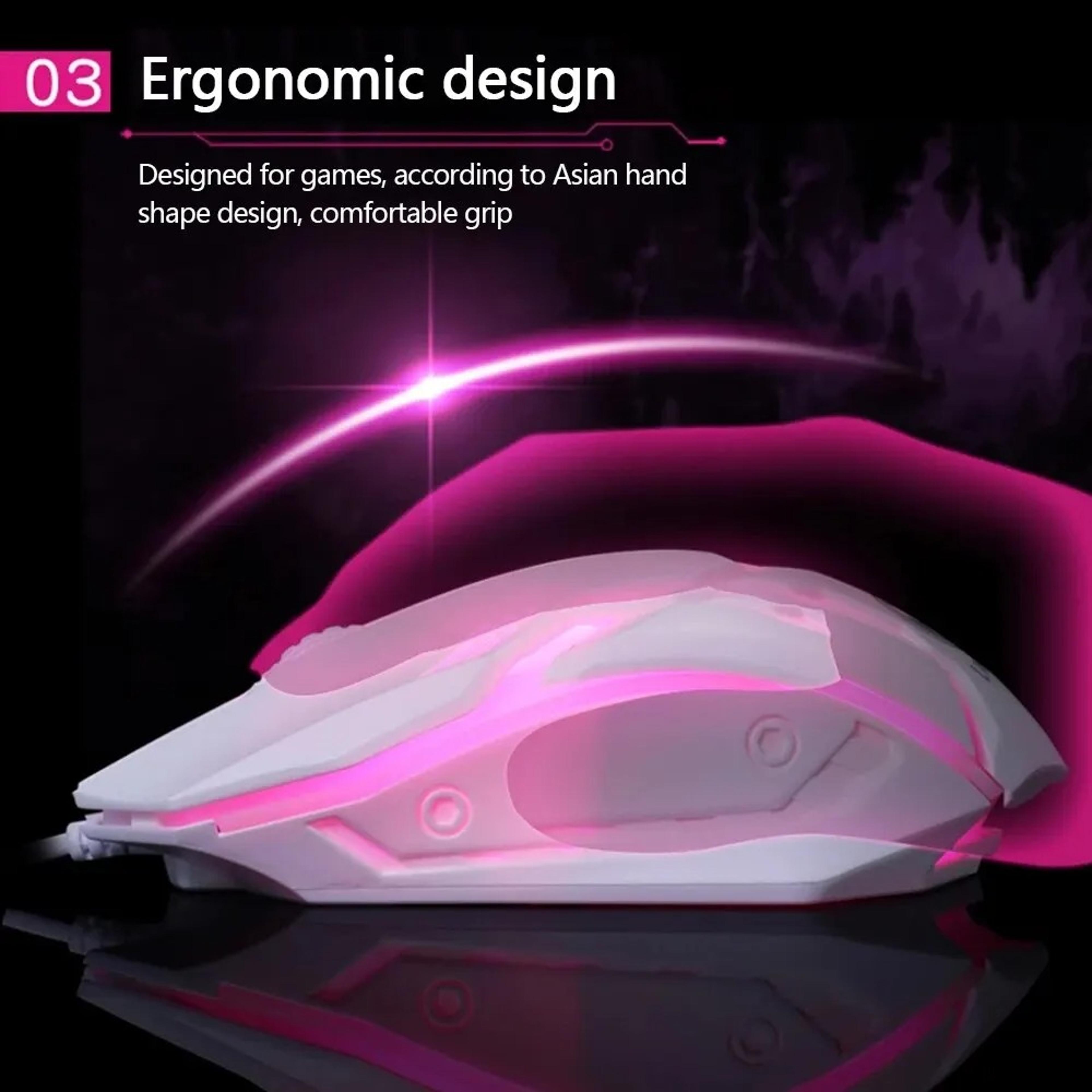 USB Wired Gaming Mouse With RGB Backlight And 1000 DPI Optical Sensor 2