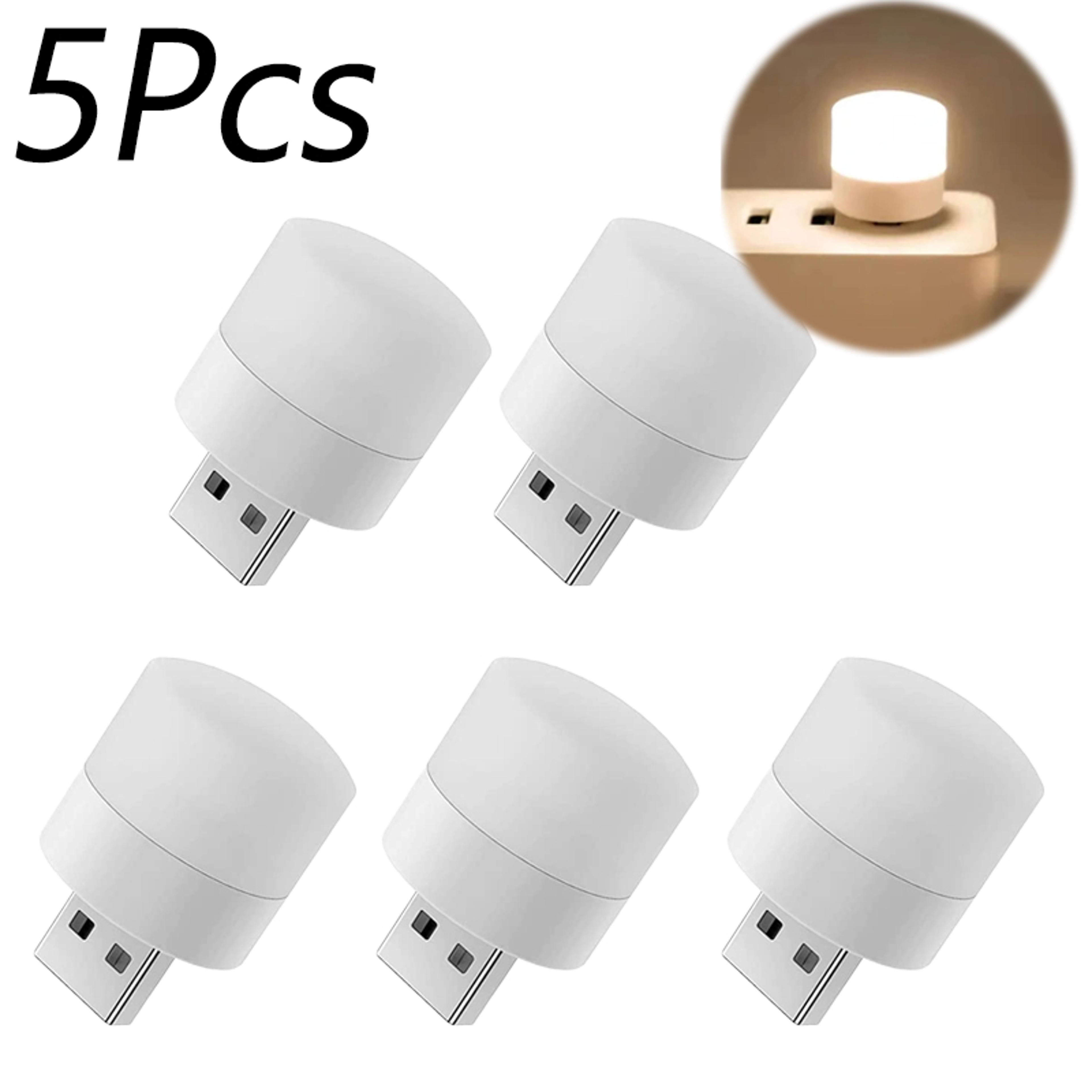 Mini USB LED Night Light  Portable PlugIn Reading Lamp With Warm White Glow 7