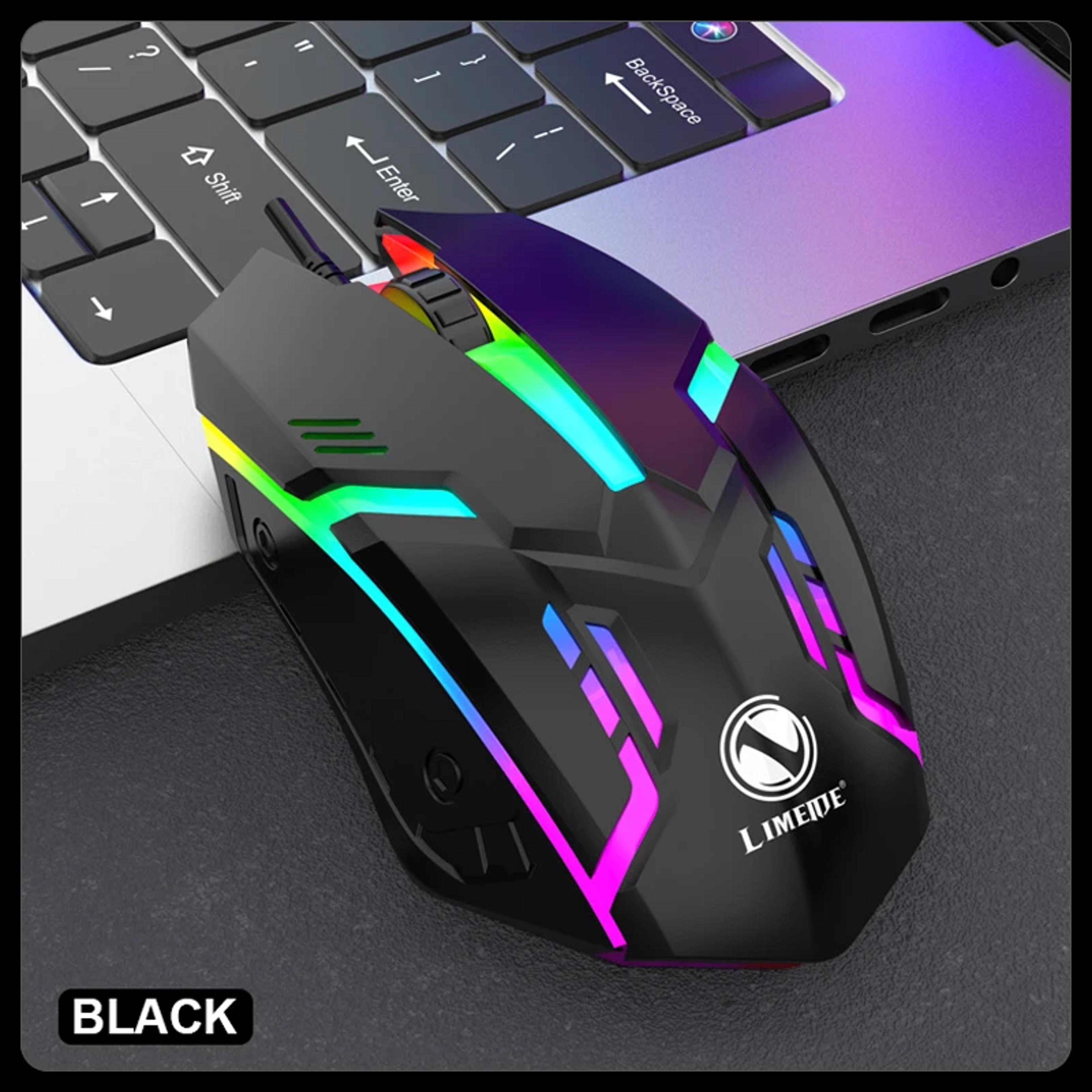 Wired USB Gaming Mouse With LED Backlight  1200 DPI 3Button Computer Mouse 6