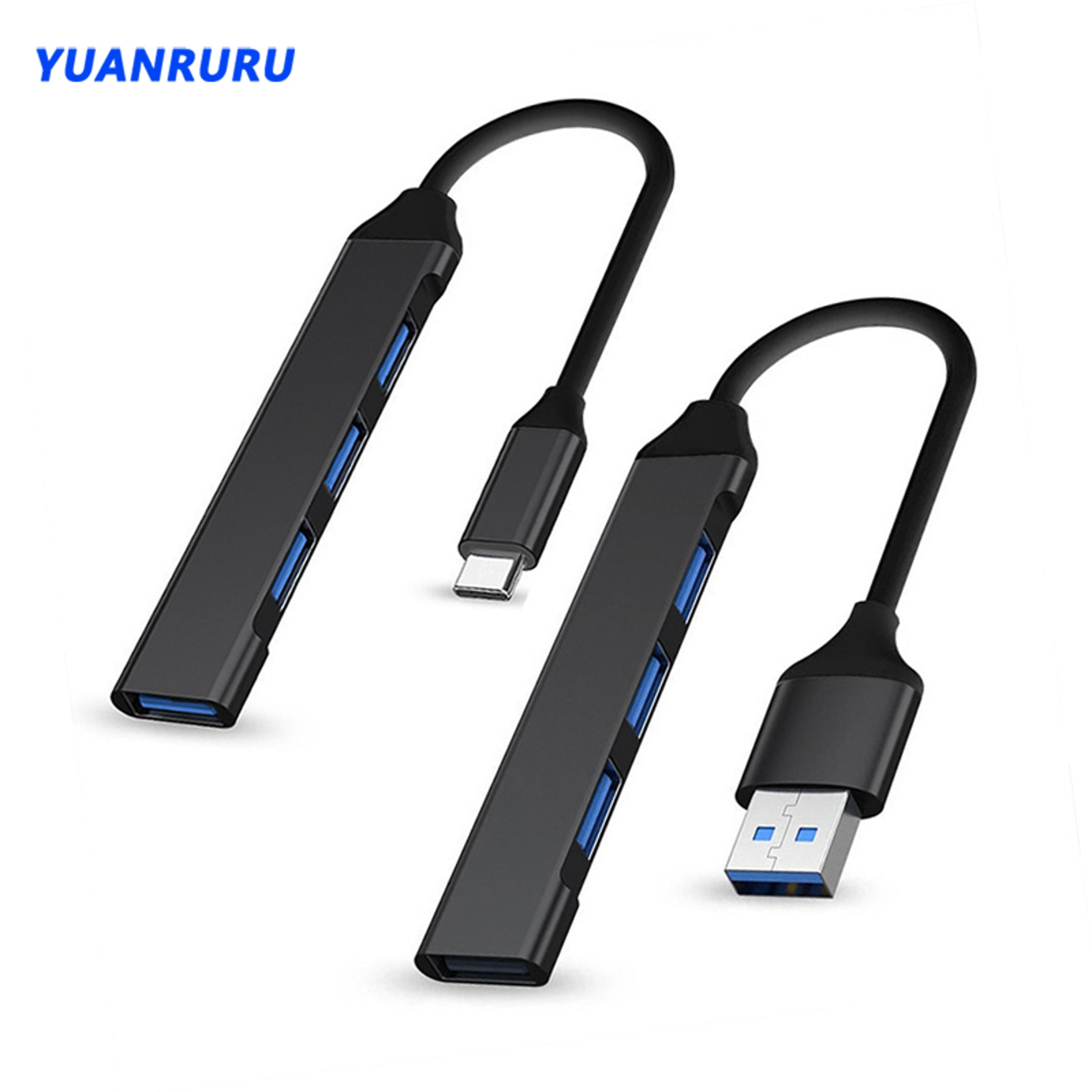 4Port USB 30 Hub  5Gbps HighSpeed USB Splitter With TypeC And USB Options 1