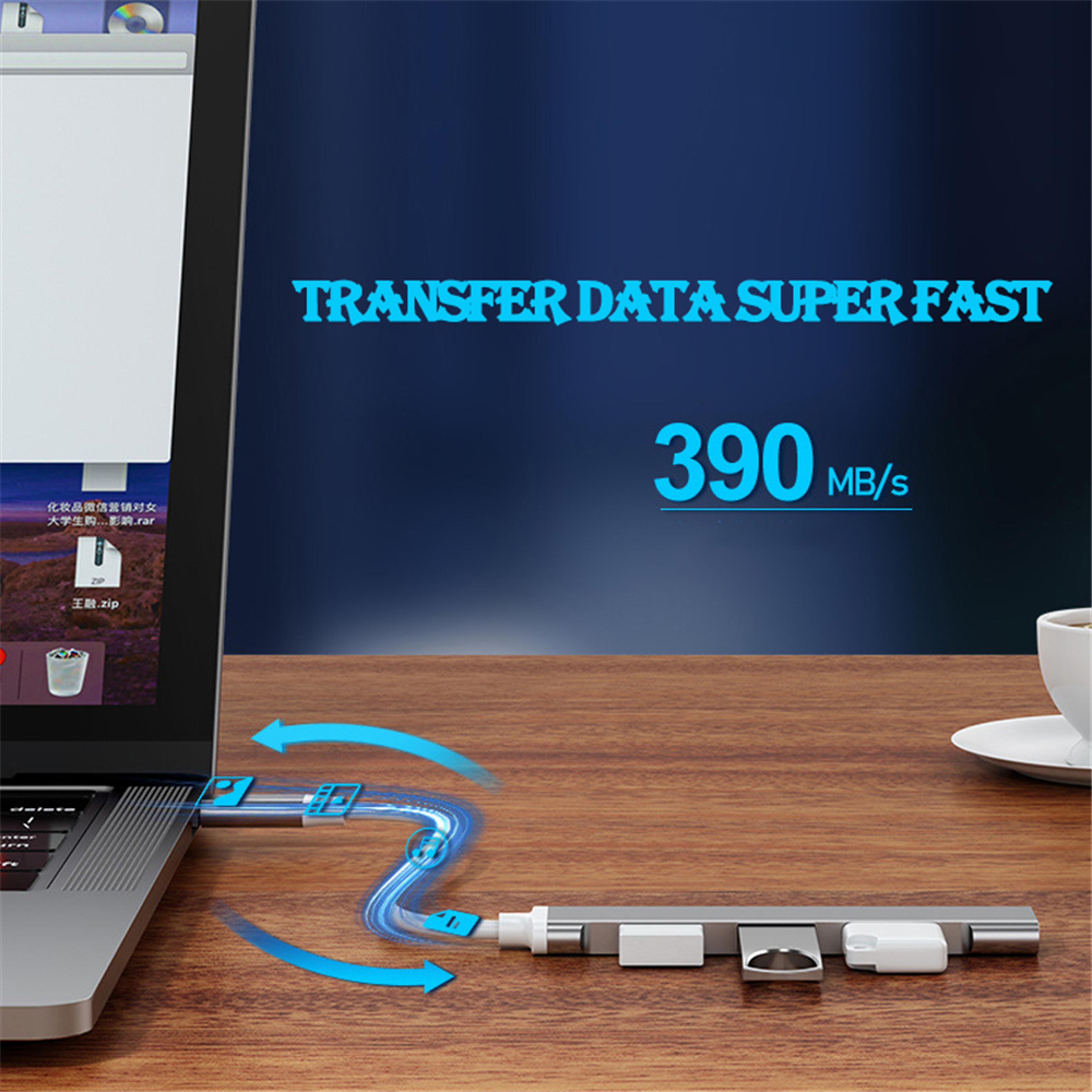 4Port USB 30 Hub  5Gbps HighSpeed USB Splitter With TypeC And USB Options 5