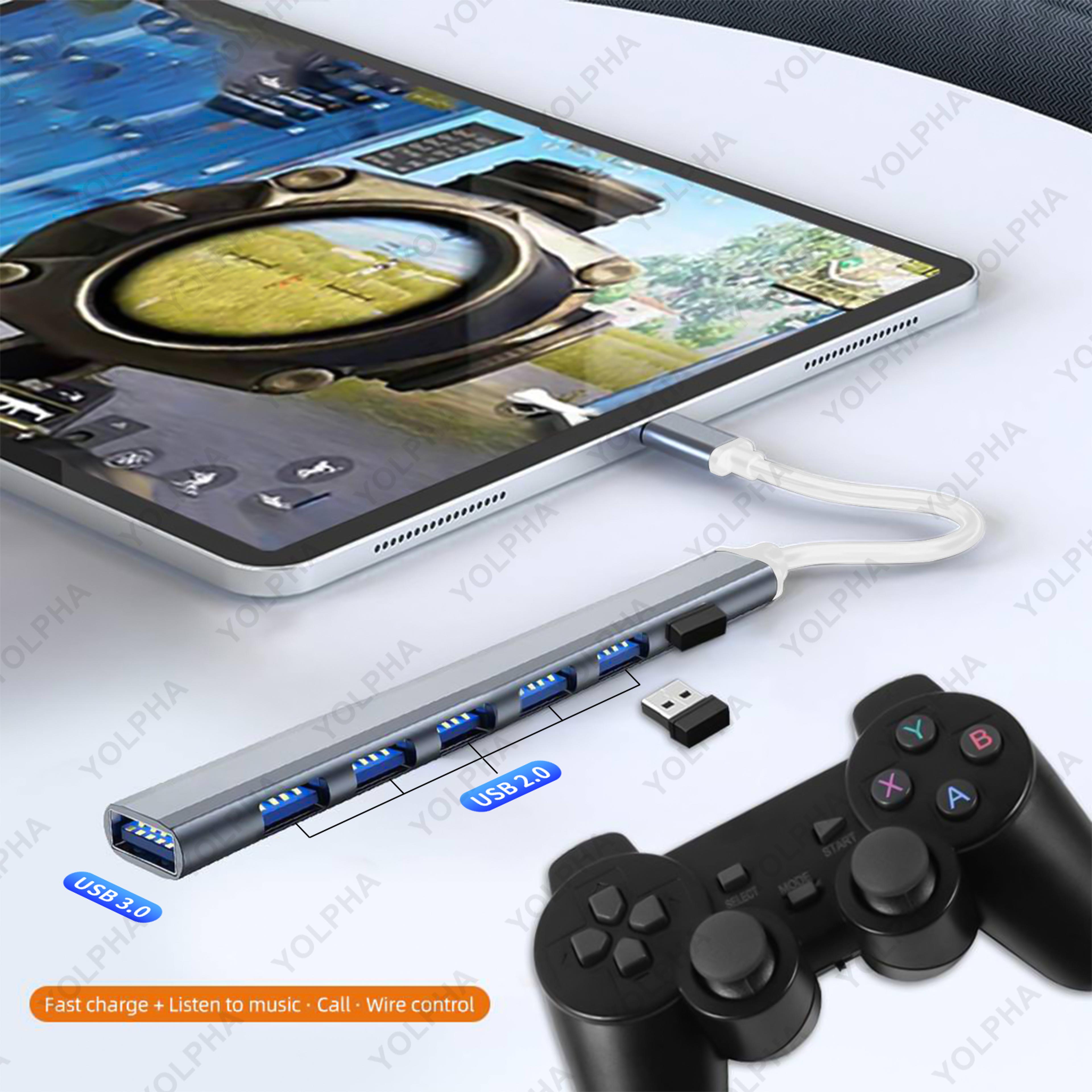 7Port USB 30 Hub With USBC Connector  5Gbps Multiport USB Splitter 2