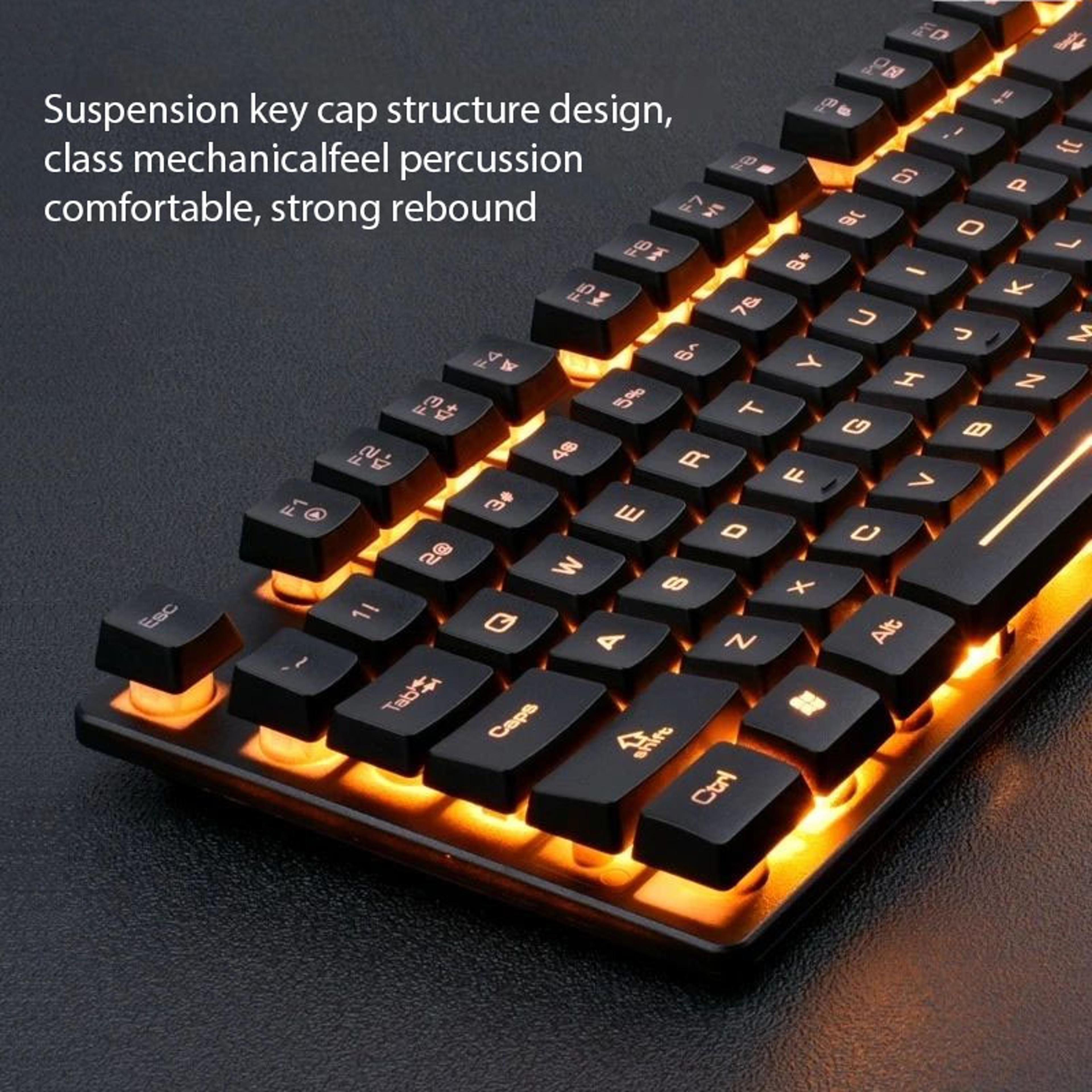 Wireless Gaming Keyboard And Mouse Set With Backlit Waterproof Design 3
