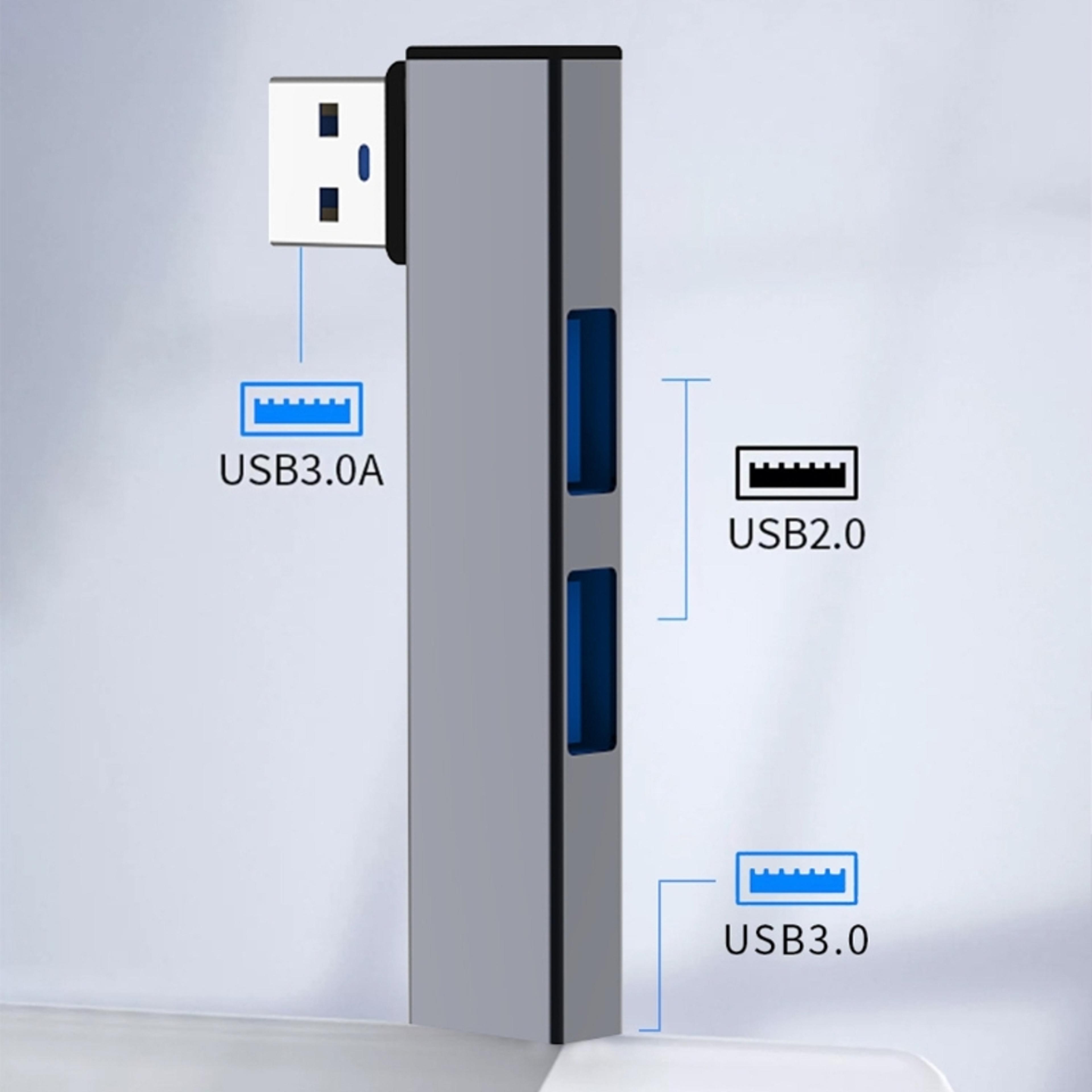 3Port USB 30 Hub With USBC And USBA Ports  5Gbps Aluminum Alloy Adapter 3