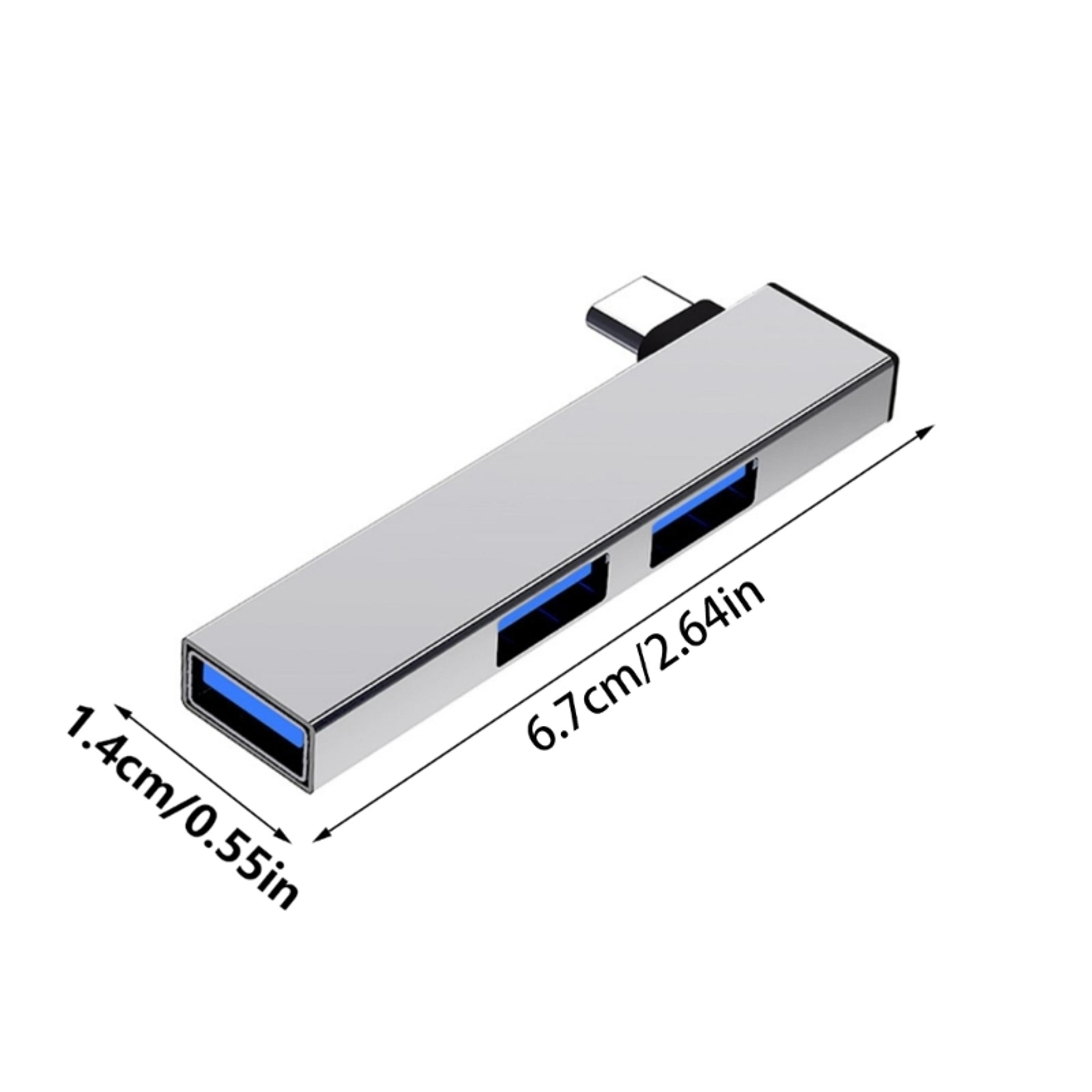 3Port USB 30 Hub With USBC And USBA Ports  5Gbps Aluminum Alloy Adapter 6