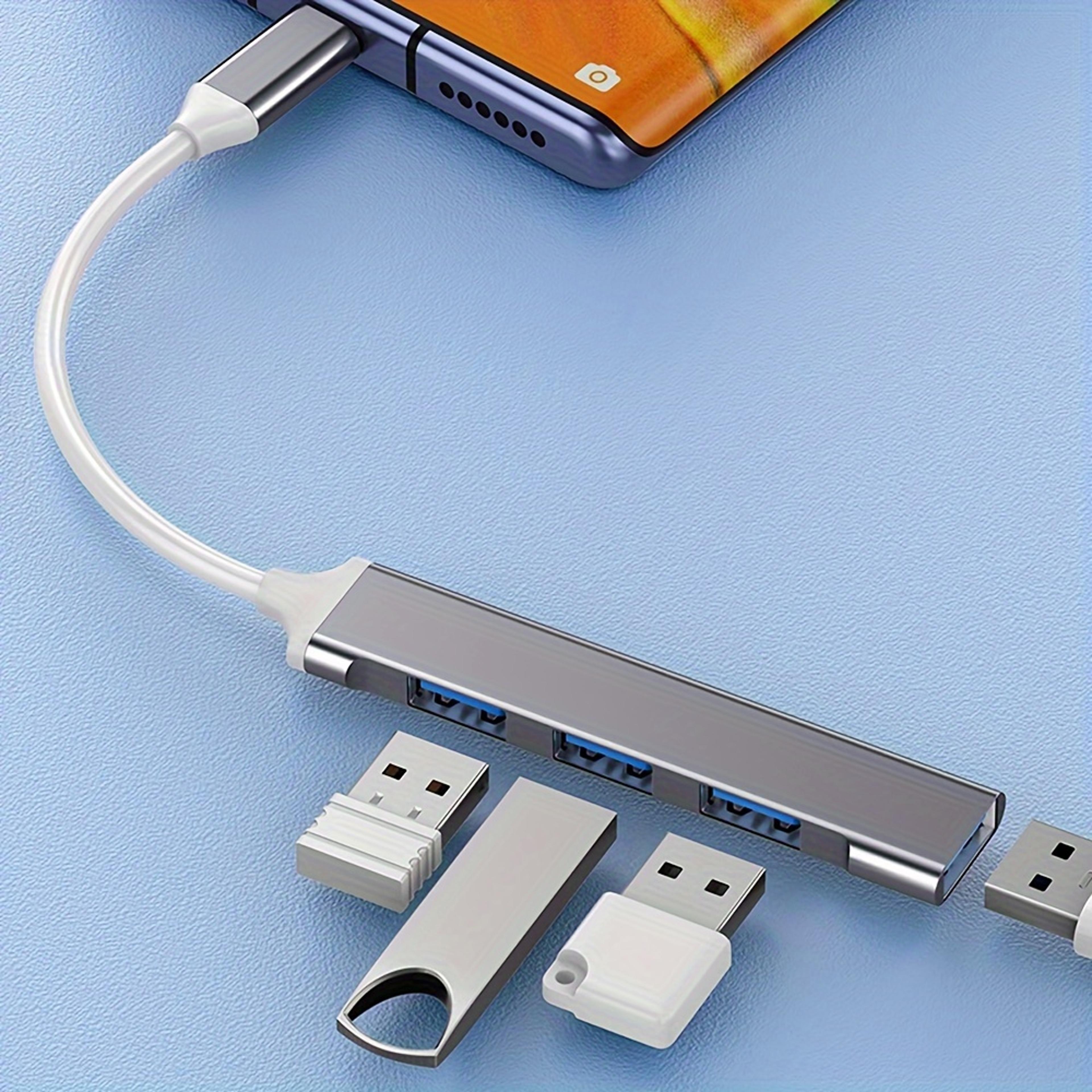 4Port USBC Hub Adapter With USB 30 Interface And USB 31 Standard 3