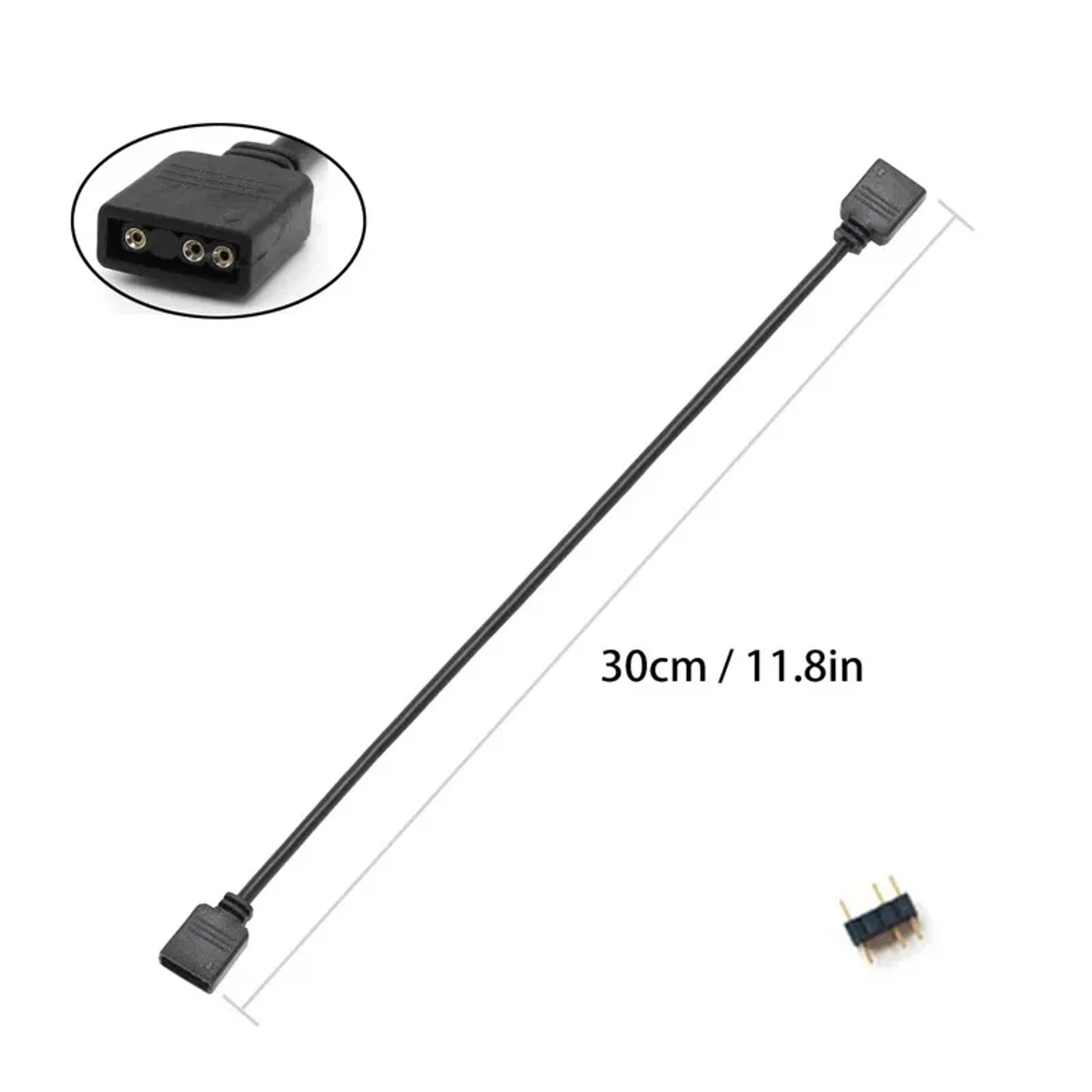 5V 3Pin ARGB Extension Cable  Addressable RGB Connector For PC Fans And LED Strips 8