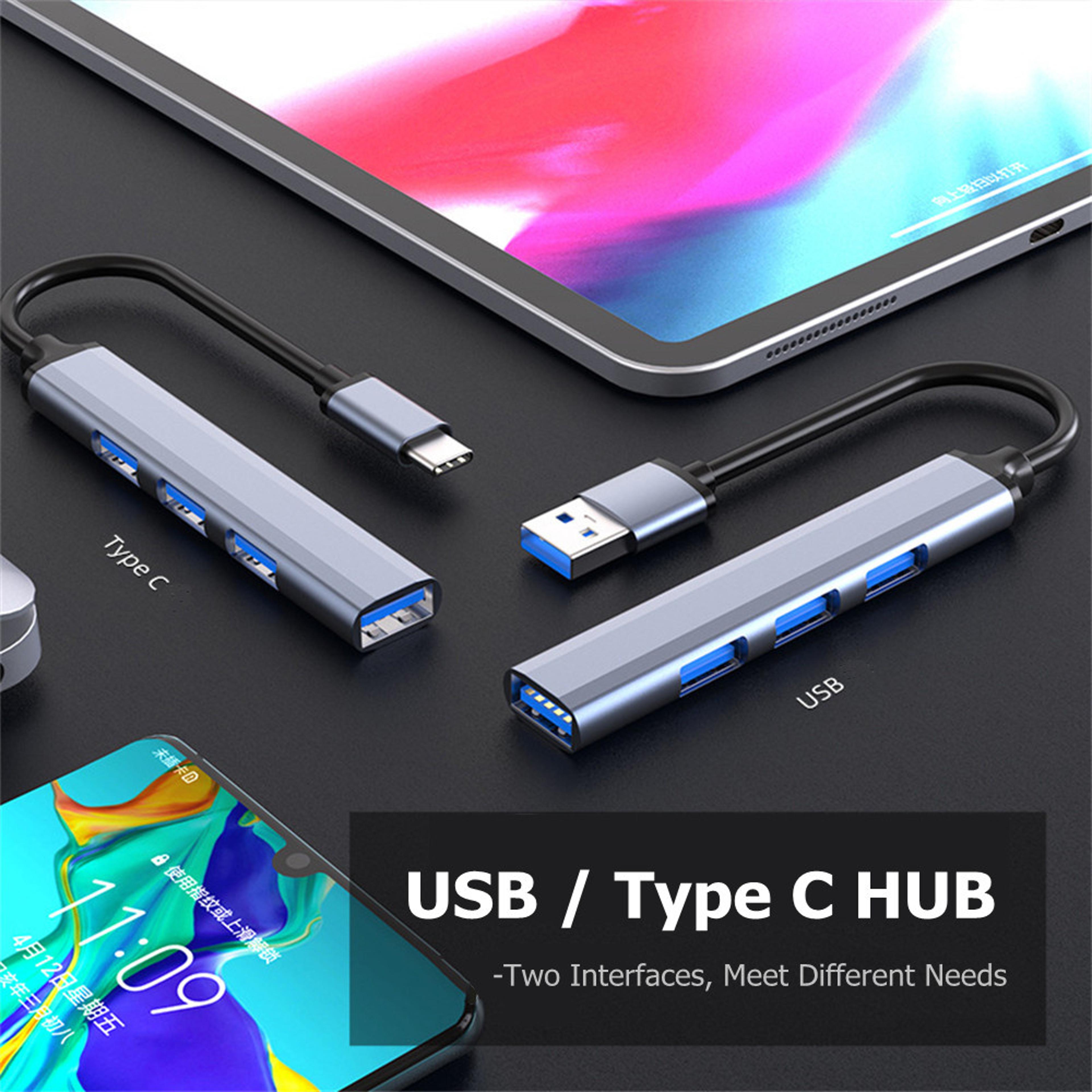 4Port USB Hub 30 USBC Multiport Splitter Adapter For Laptops And PCs 2