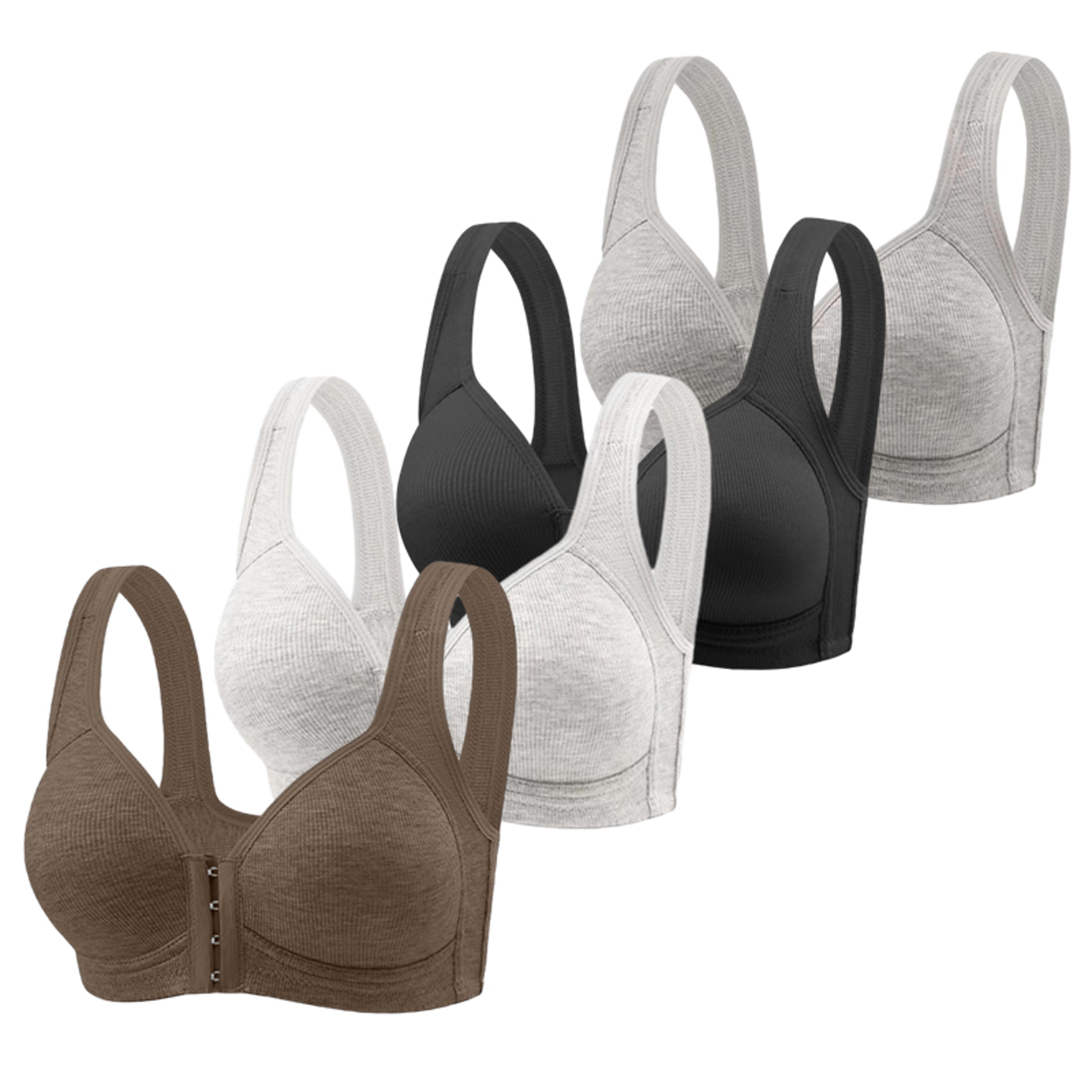Seamless Front Closure Bra For Women  WireFree PushUp Full Coverage Bralette 11