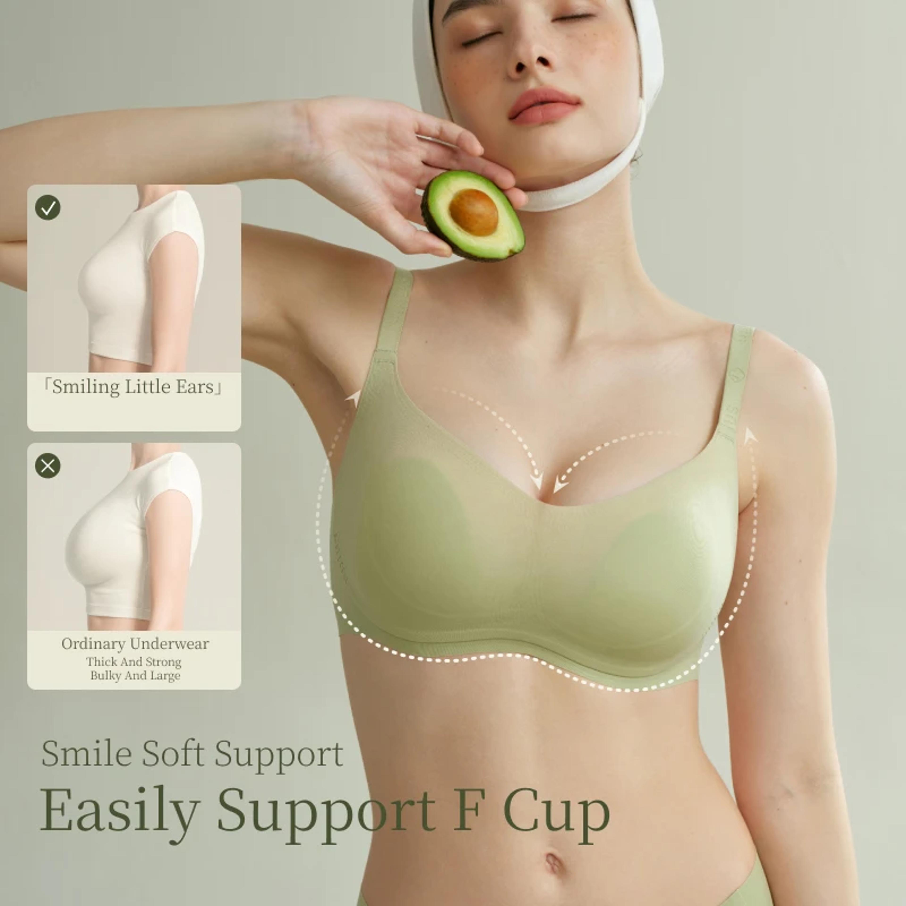 Wireless PushUp Bra For Women  Seamless FullCoverage Support Bra For Larger Busts 3