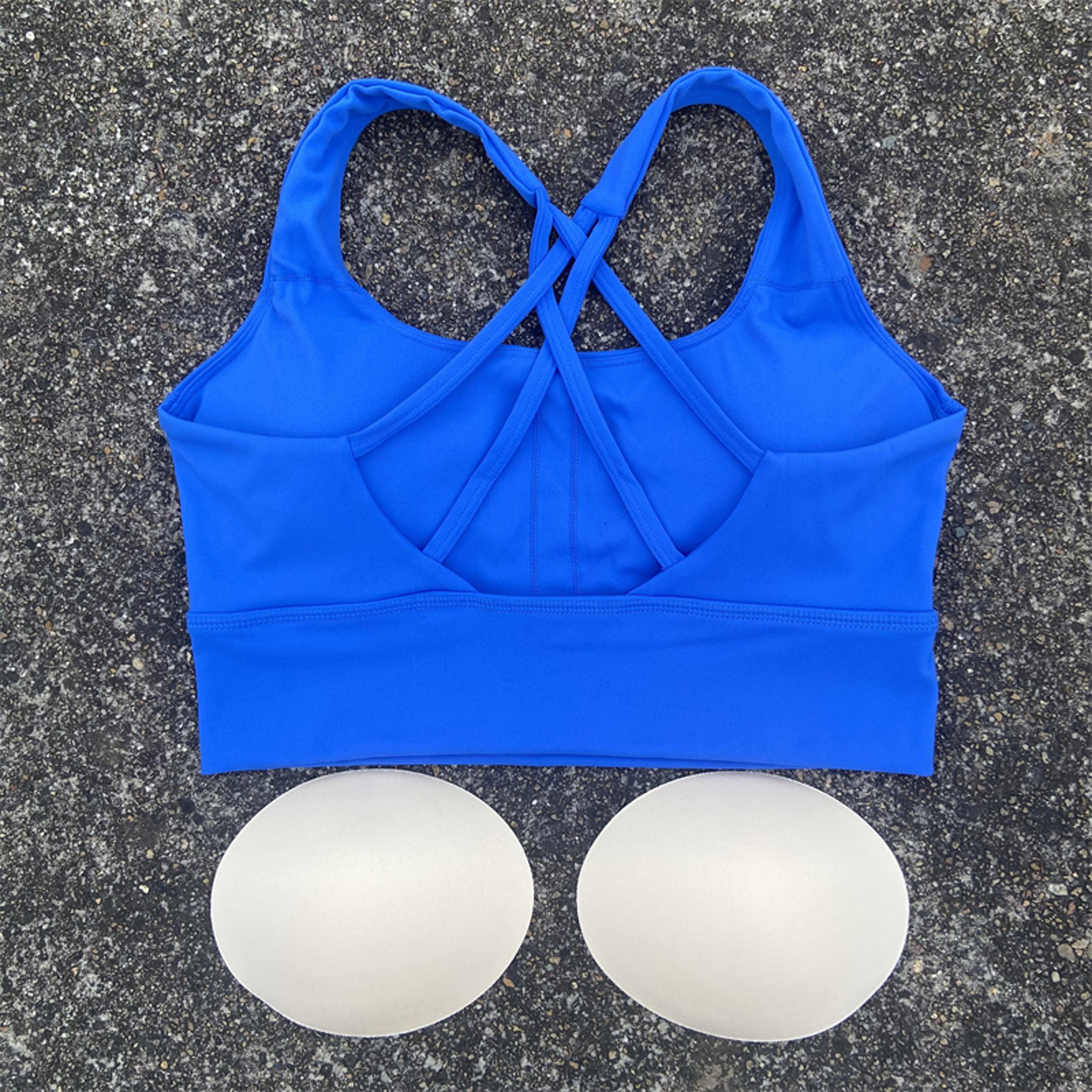Womens Cross Strap Sports Bra  High Impact Padded Yoga And Fitness Crop Top 6
