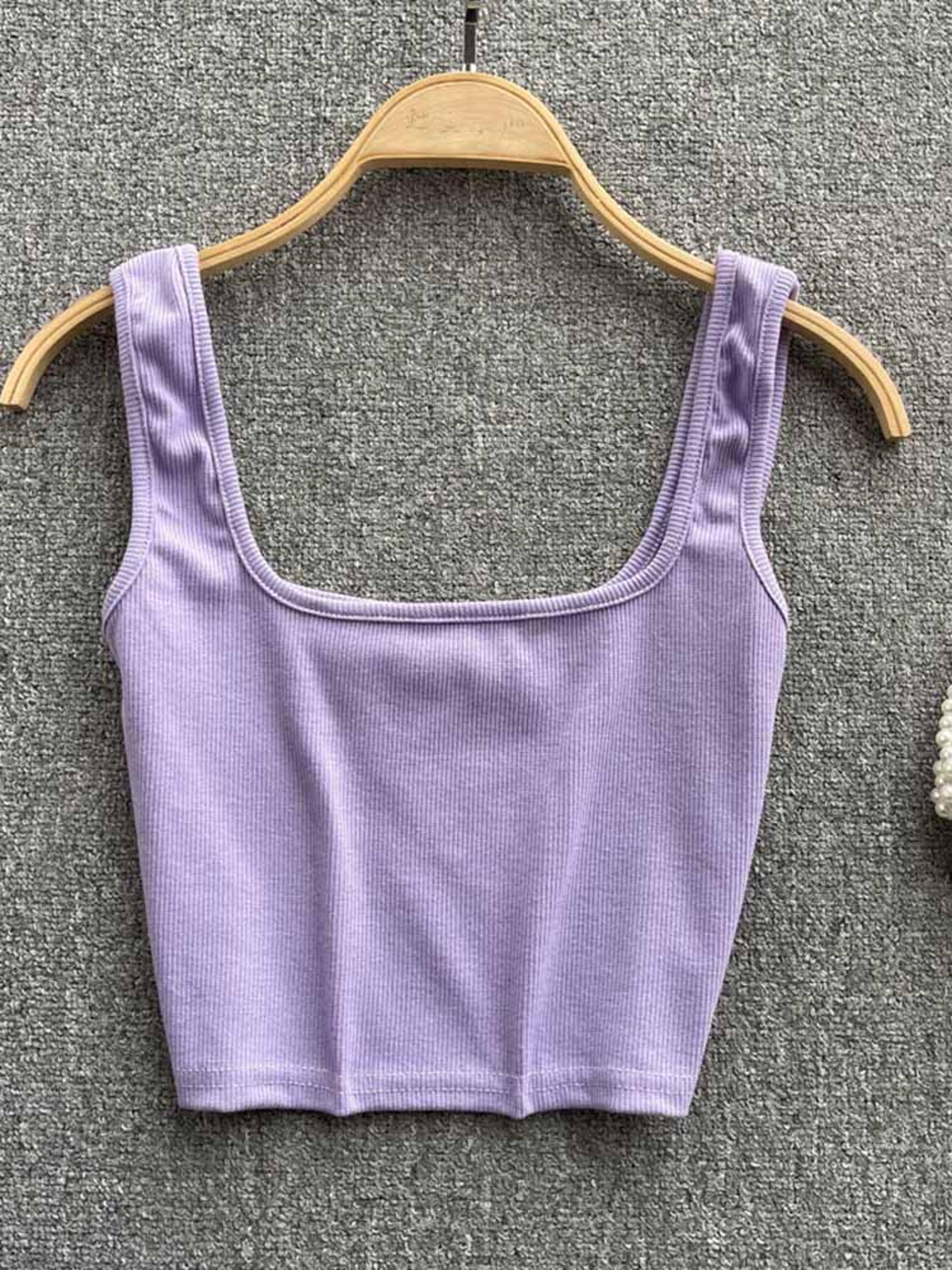 Womens Backless Crop Tank Top  Slim Fit Y2K Sleeveless Summer Camisole 3