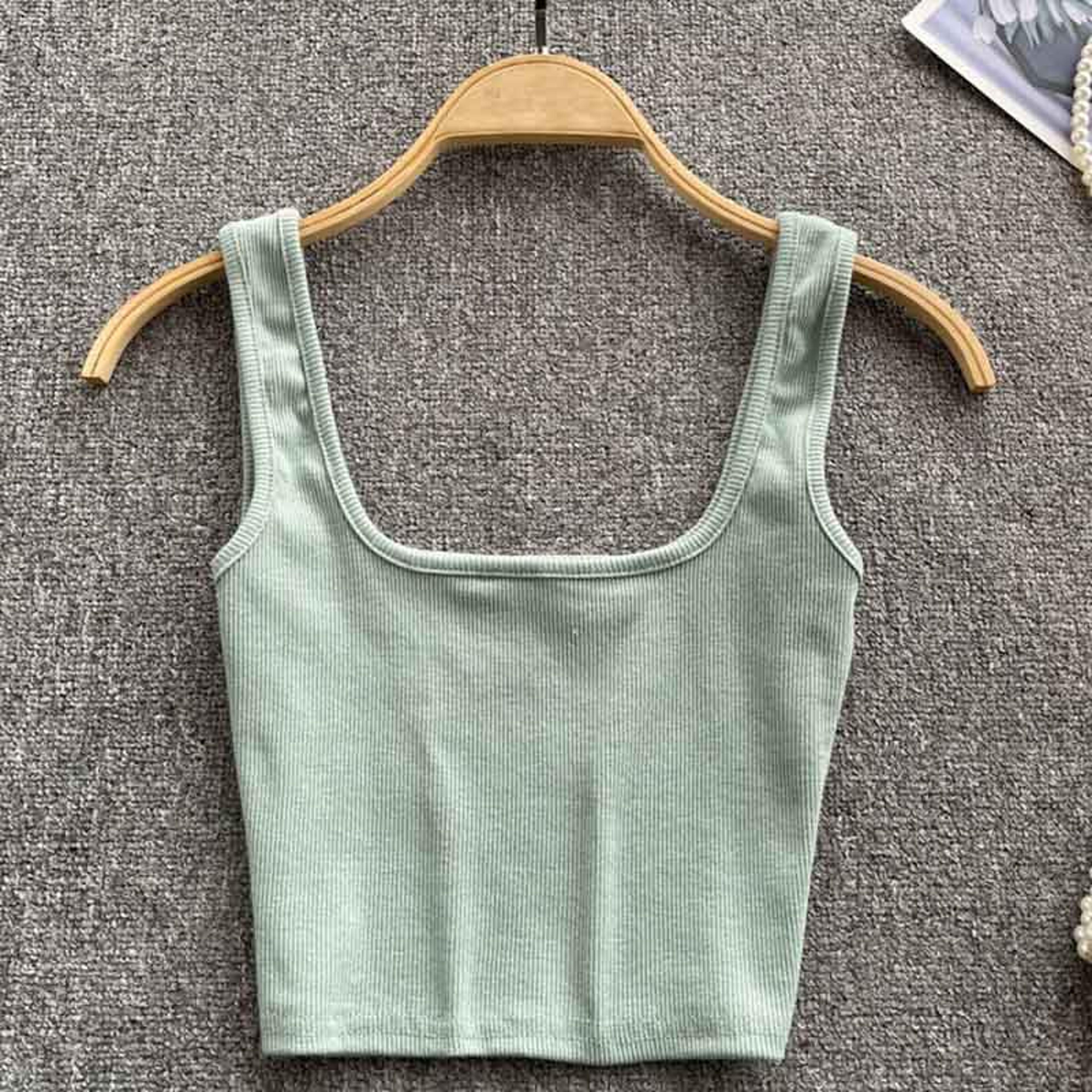 Womens Backless Crop Tank Top  Slim Fit Y2K Sleeveless Summer Camisole 15