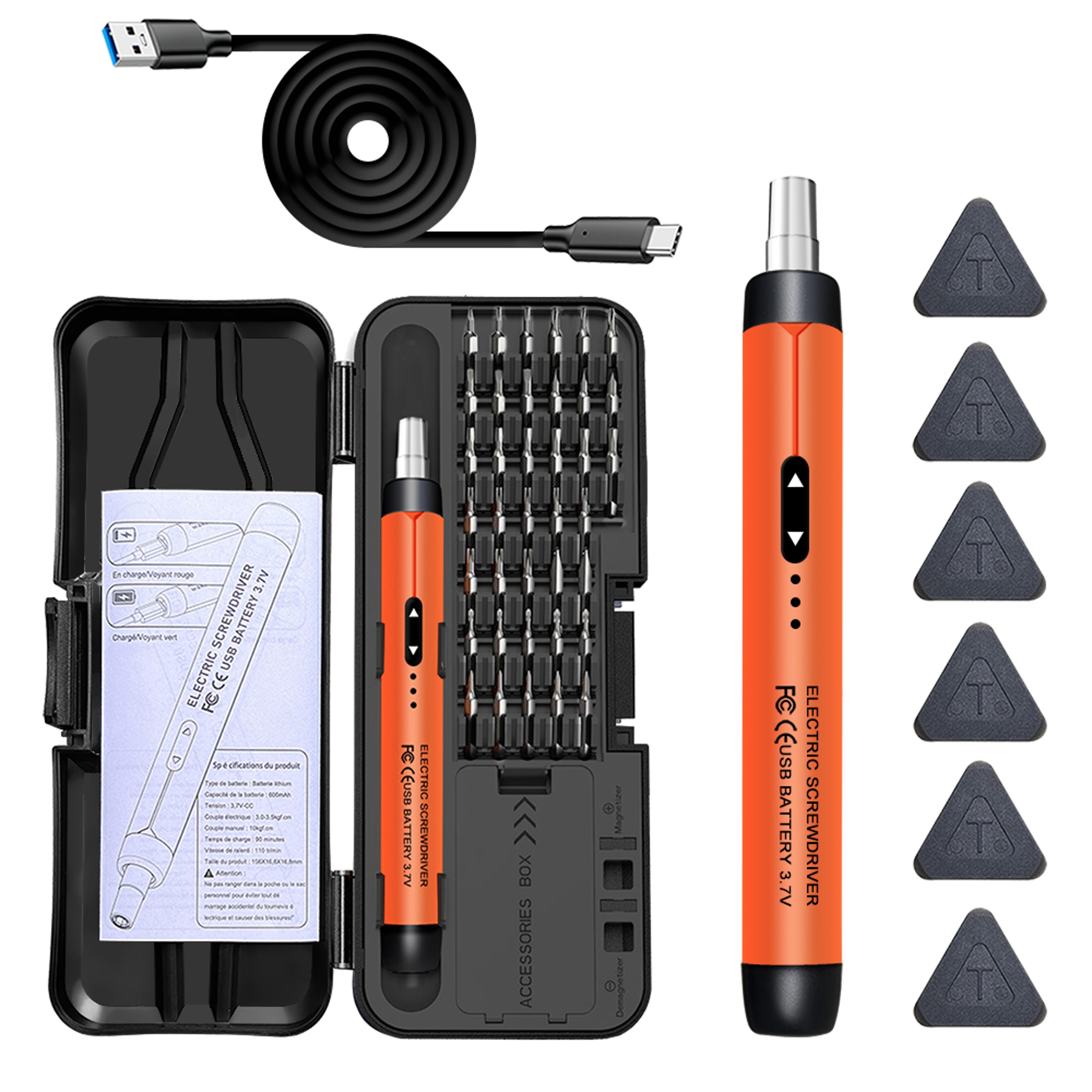 rechargeable electric screwdriver set – 3.6v cordless precision repair tool kit