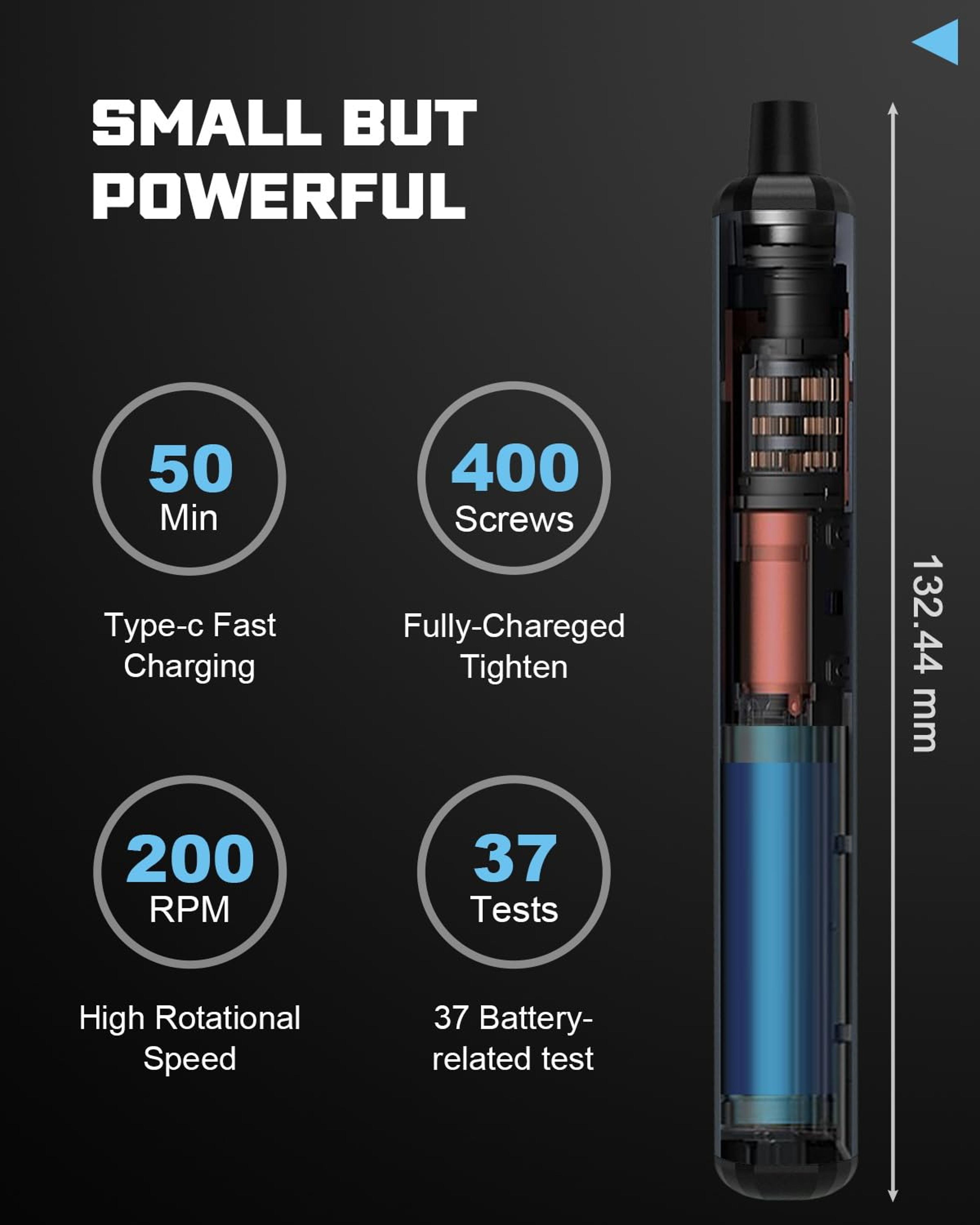 Electric Precision Screwdriver Set With 5 Torque Settings And Magnetic Bits 4