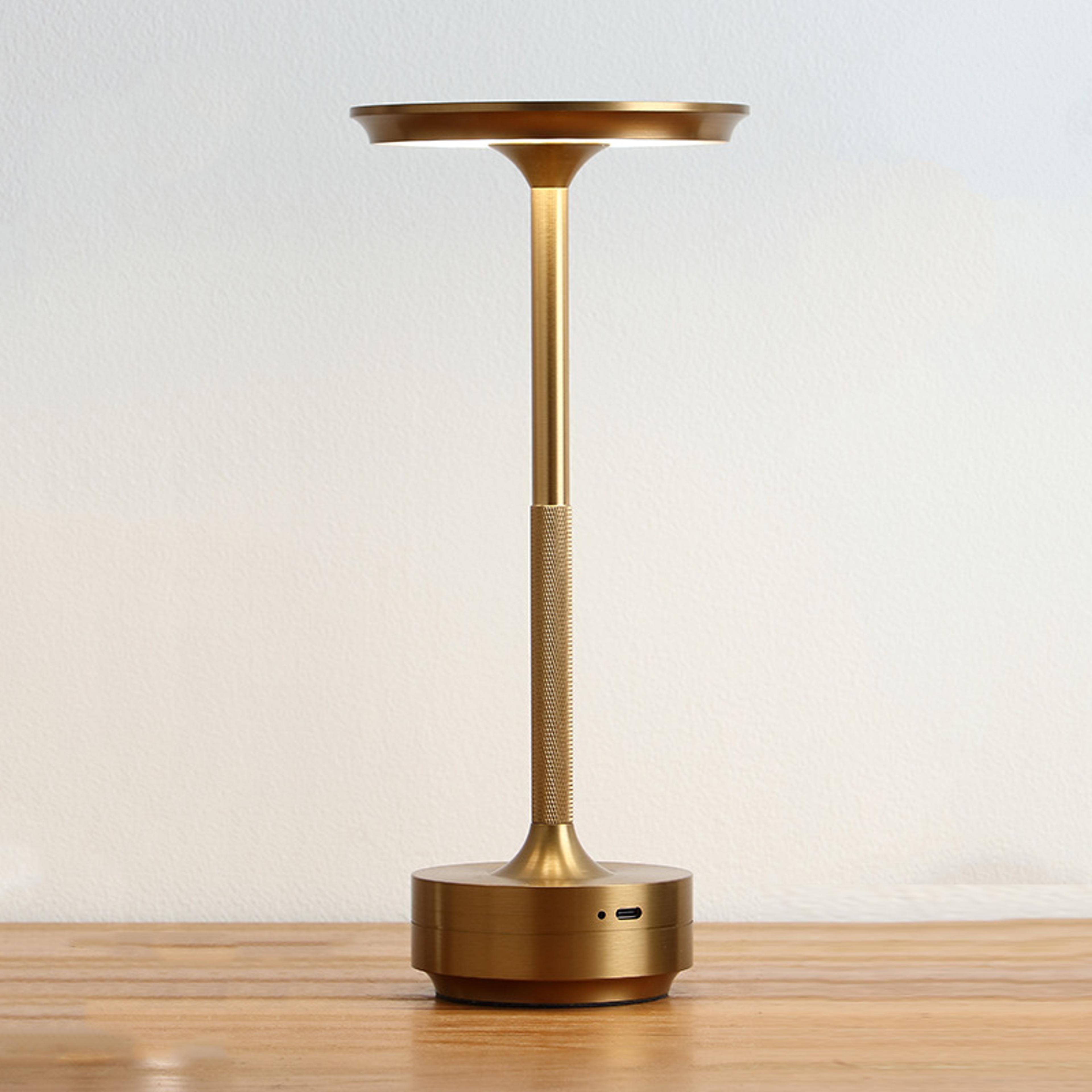 Rechargeable LED Table Lamp  Dimmable Touch Control Retro Bedside Night Light 9