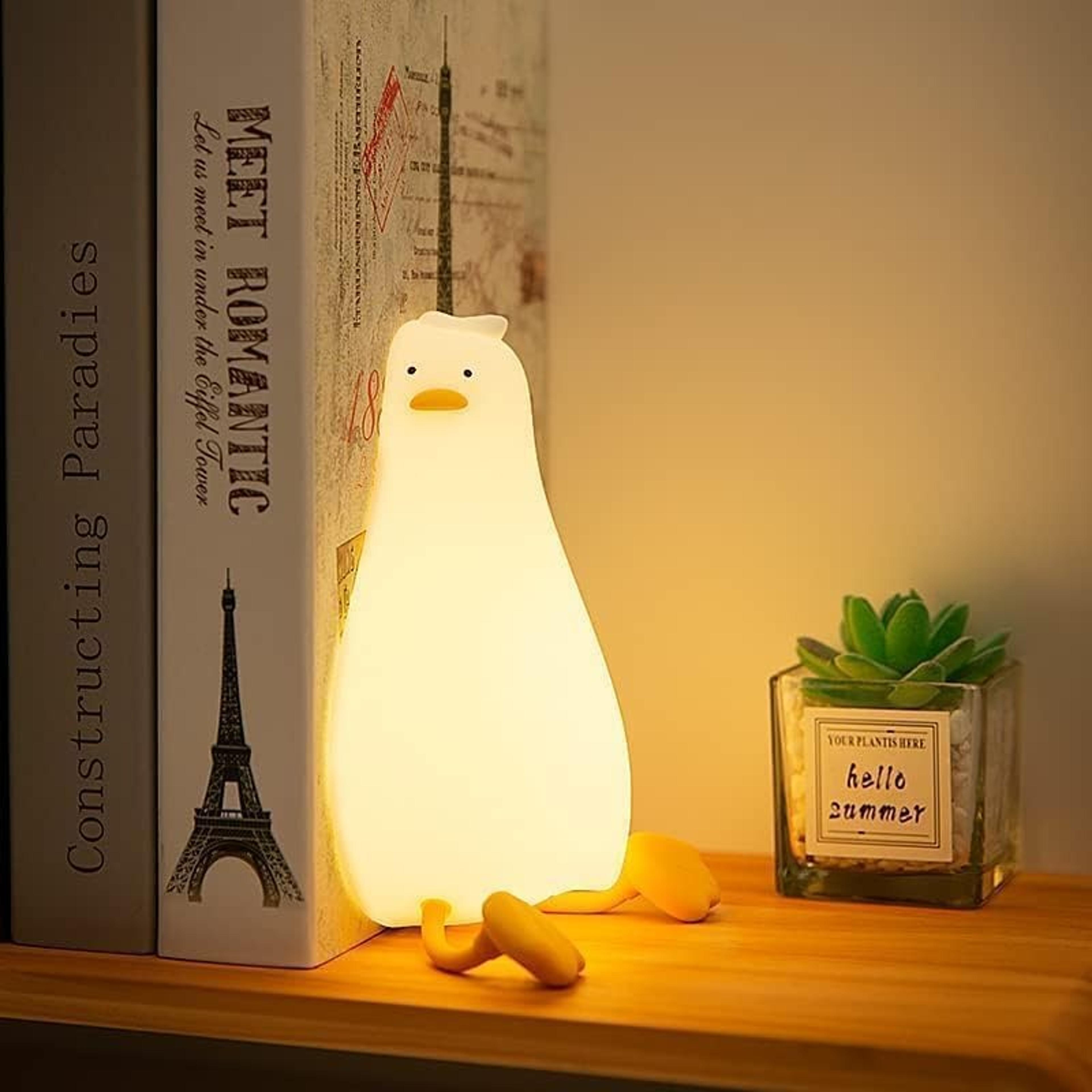 LED Duck Night Light  Rechargeable Silicone Touch Lamp For Kids And Bedrooms 6