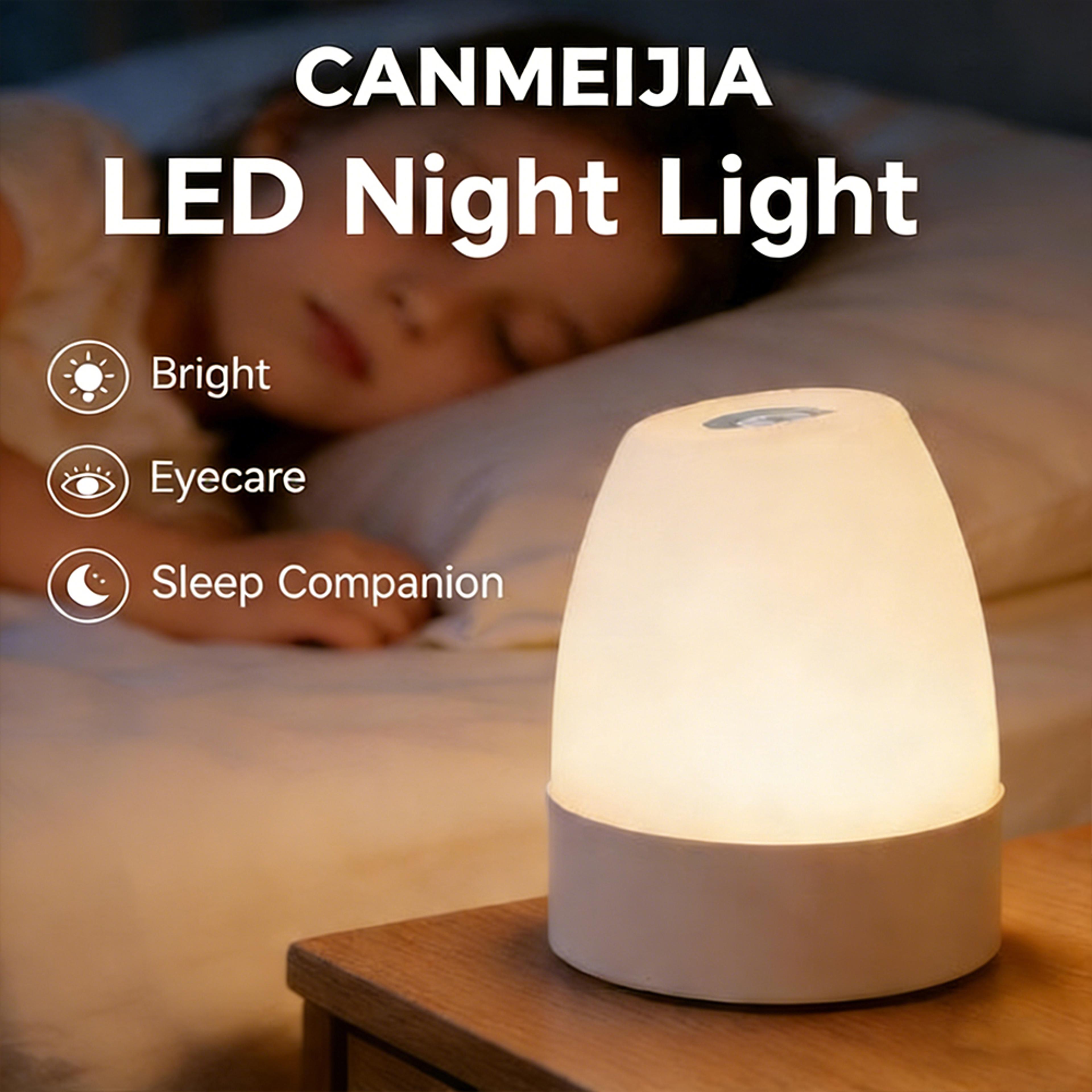 Rechargeable LED Touch Night Light With 3 Dimming Modes For Bedrooms And Kids Rooms 2
