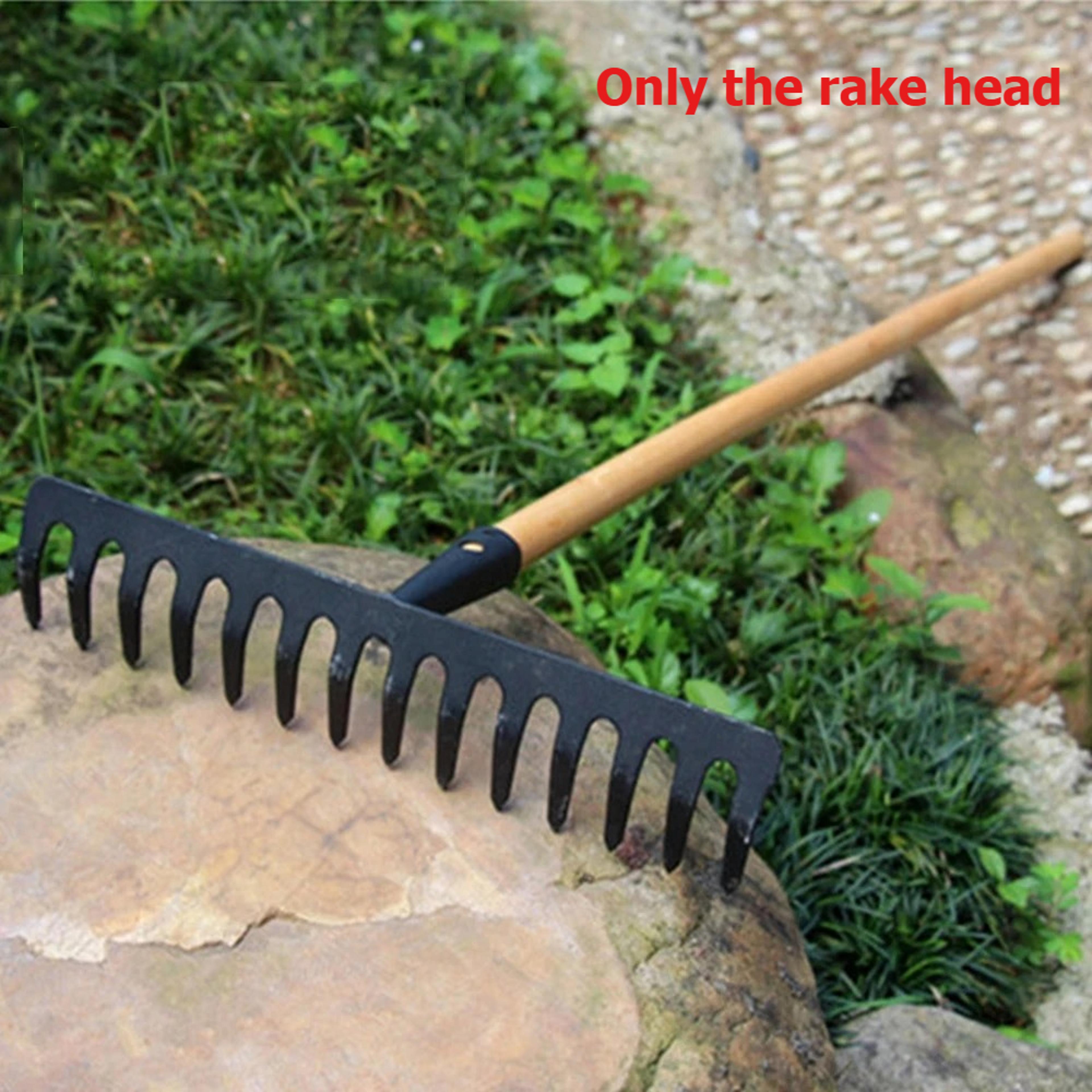 14Tooth Steel Garden Rake Head For Farming Soil Leveling And Yard Cleanup 1