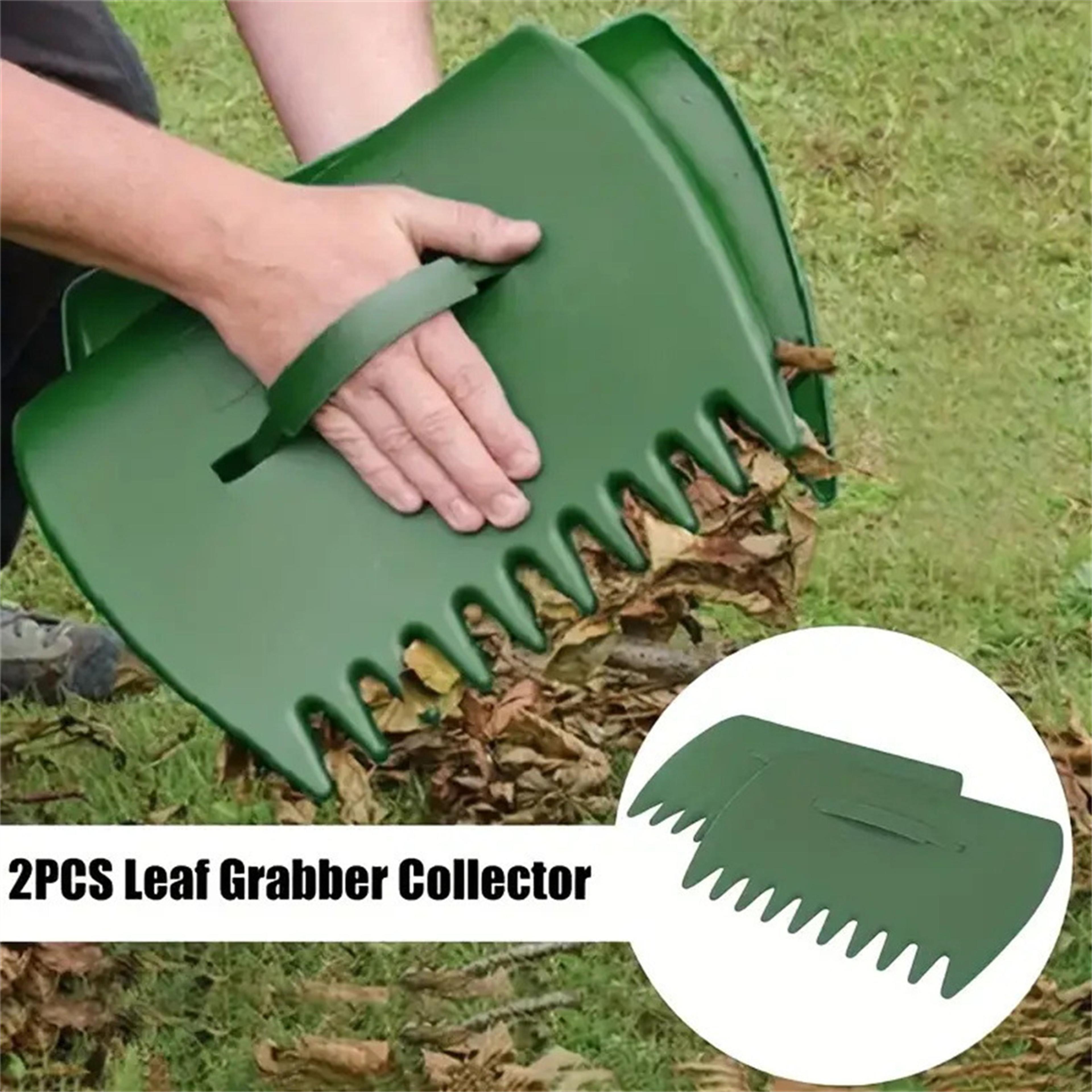 Garden Leaf Grabber Rake Set  2Piece Plastic Leaf Collecting Claws For Yard Cleanup 1