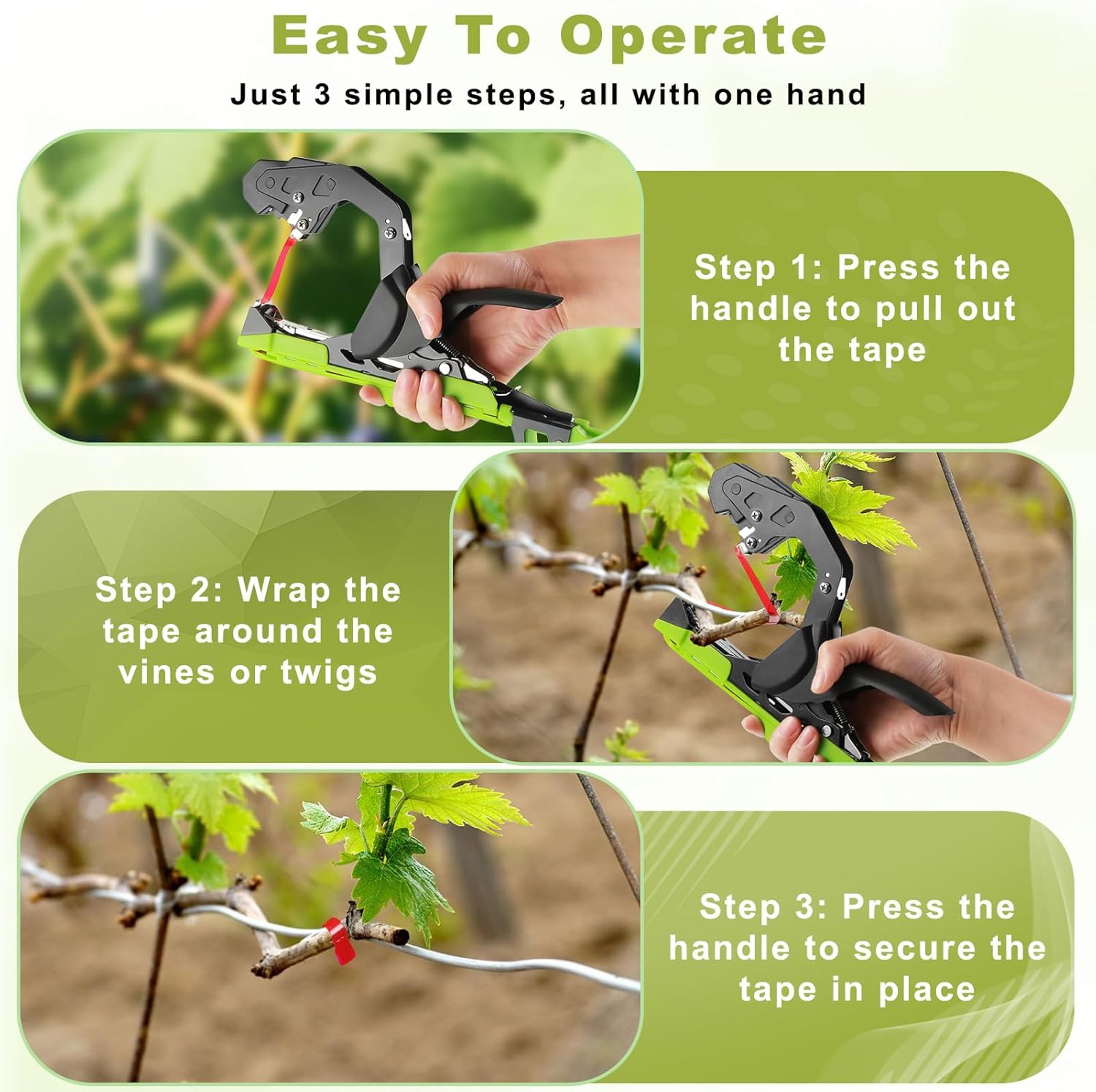 Garden Plant Tying Tool  Manual Branch Binding Machine With AntiSlip Grip 5