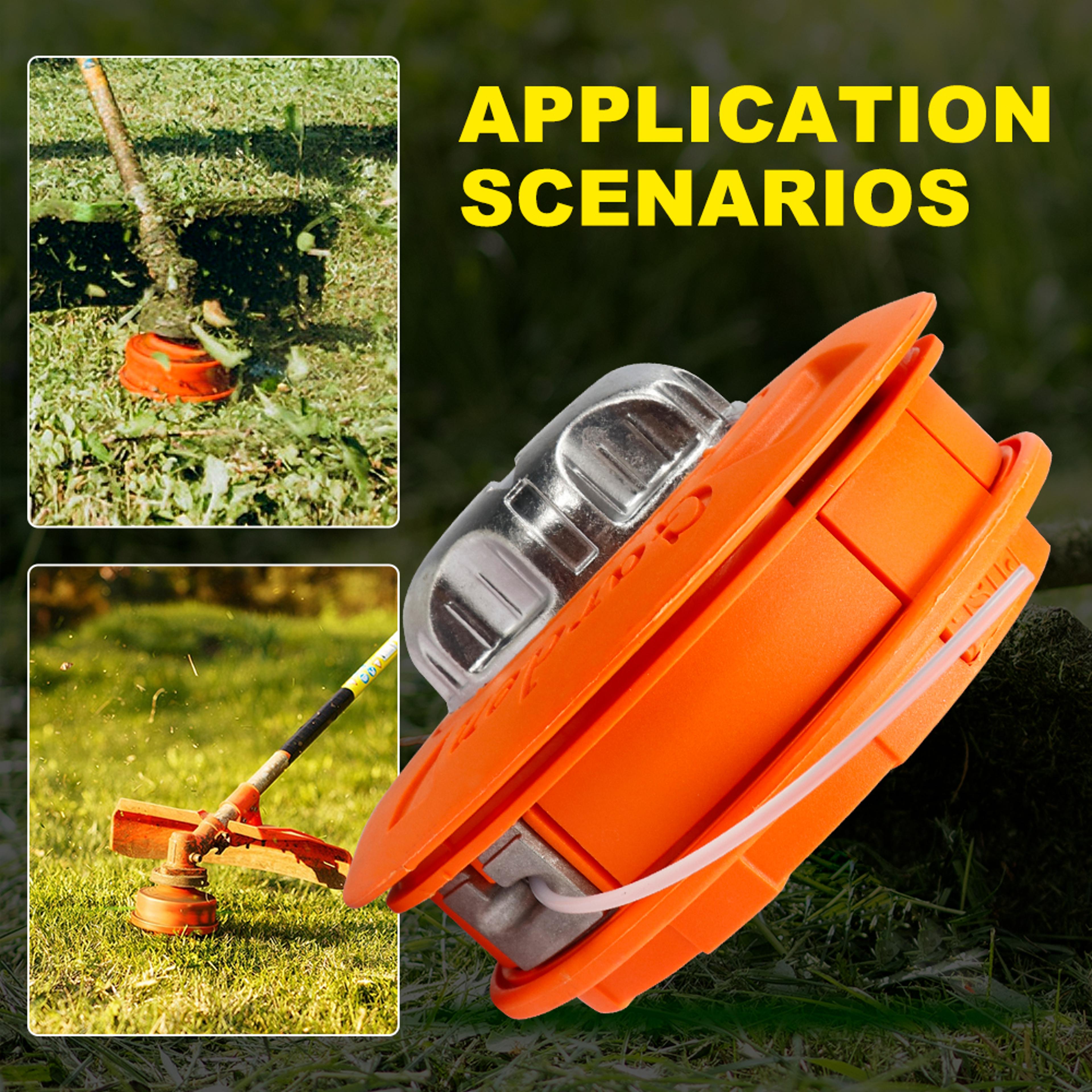 M10 Grass Trimmer Head  Aluminum Nylon Dual Line Bump Feed String Cutter 5