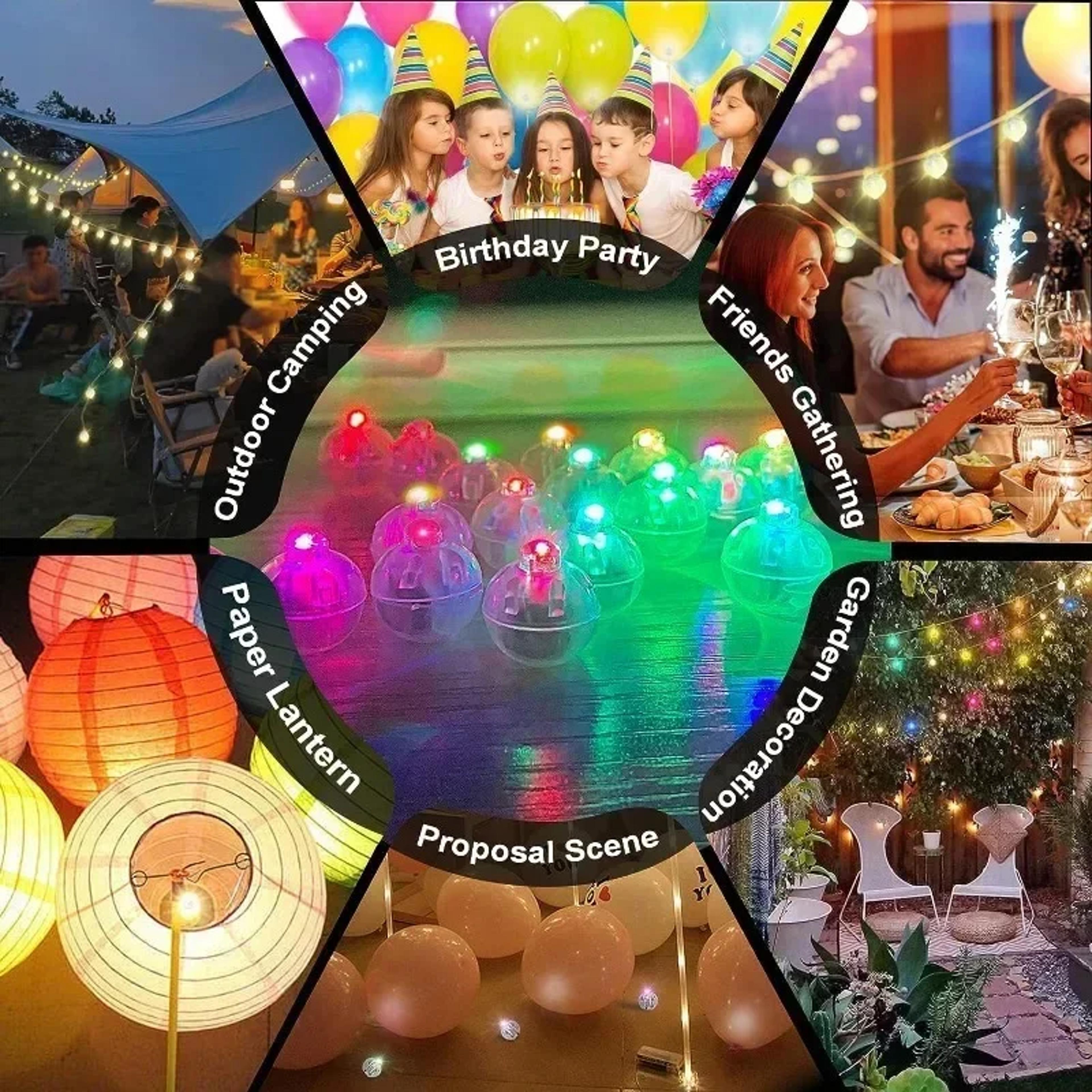 Mini LED Balloon Lights With Colorful Flashing Effects For Party Decorations 5