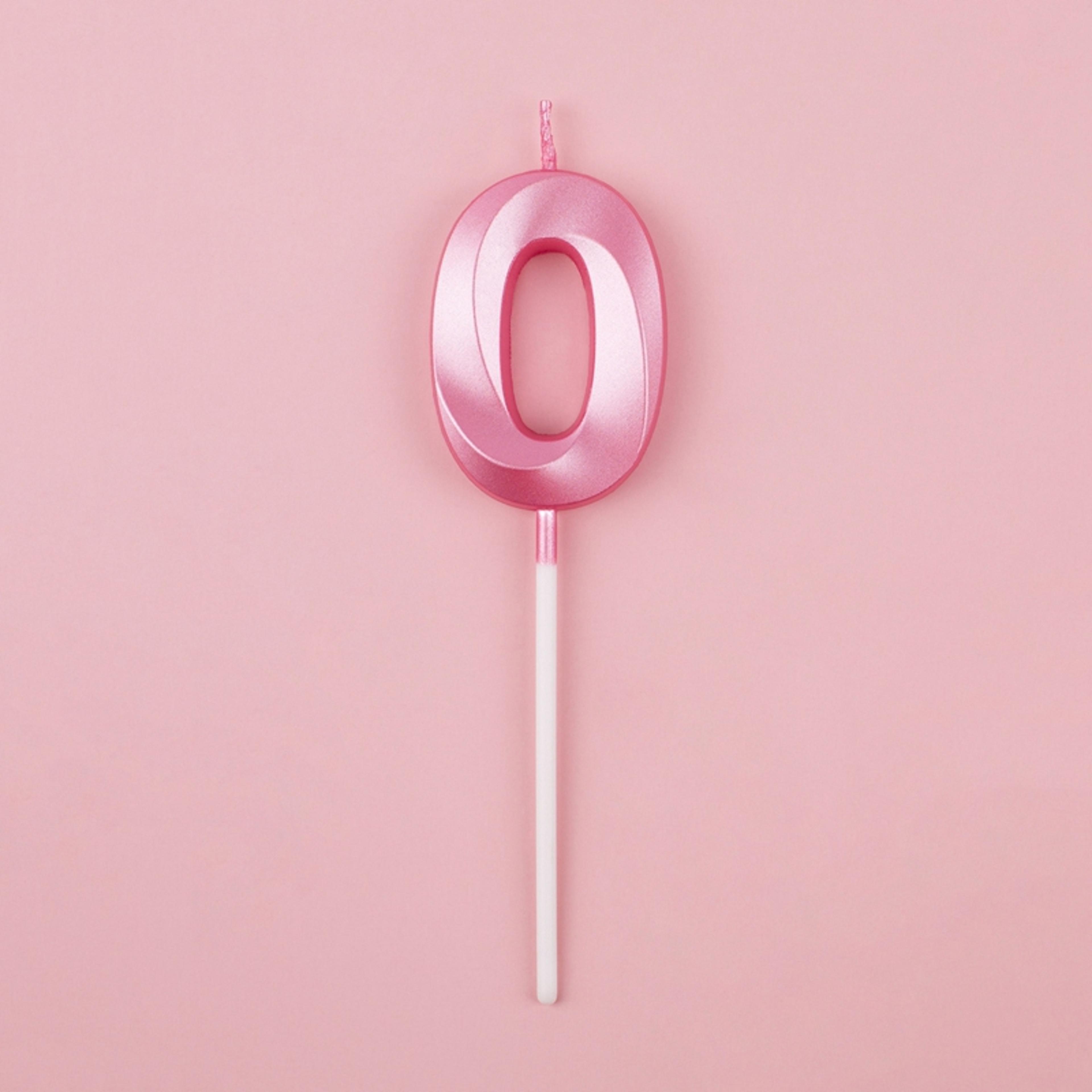 3d birthday number candles in blue and pink for cake decorations