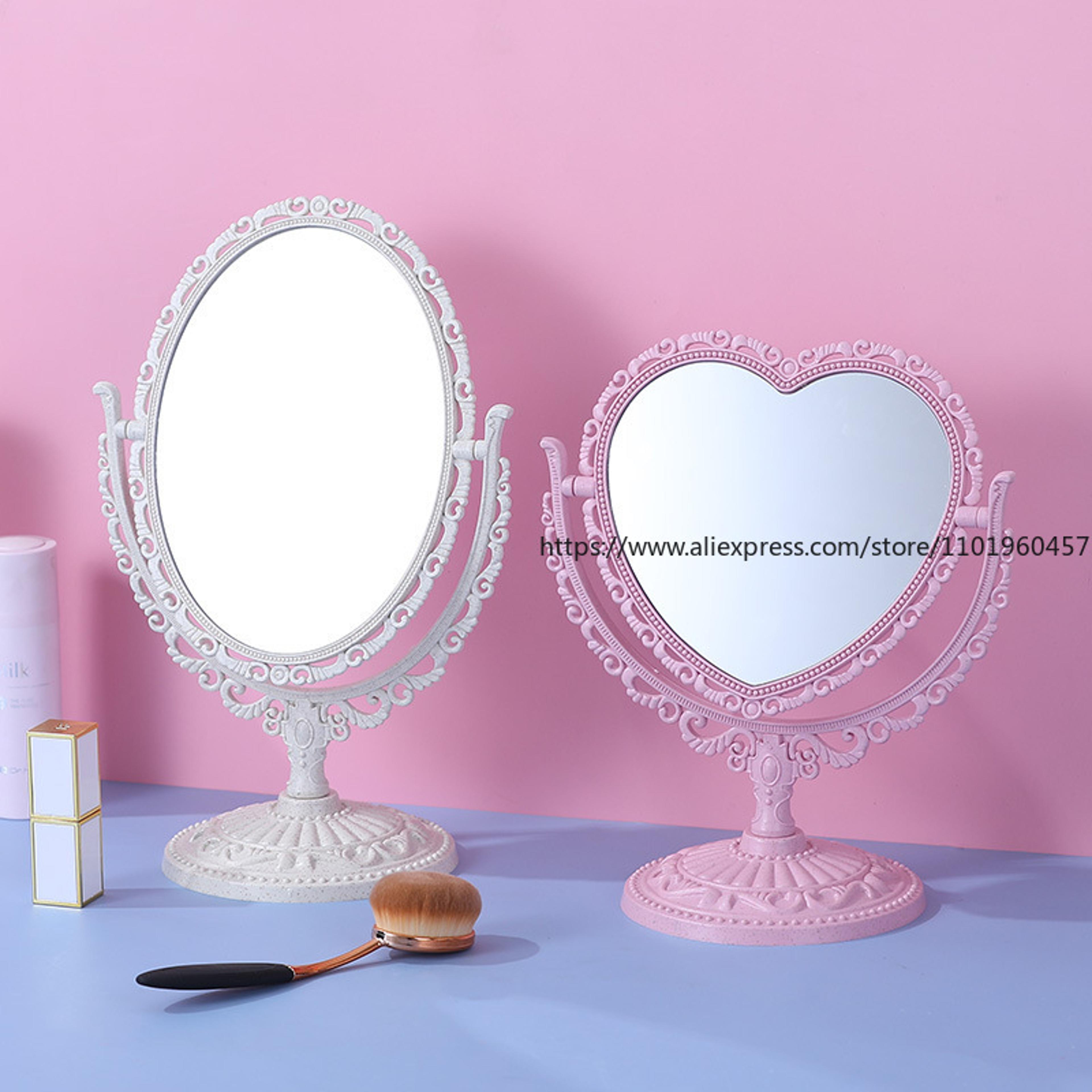 Retro DoubleSided Vanity Mirror With EuropeanStyle Desktop Design 2