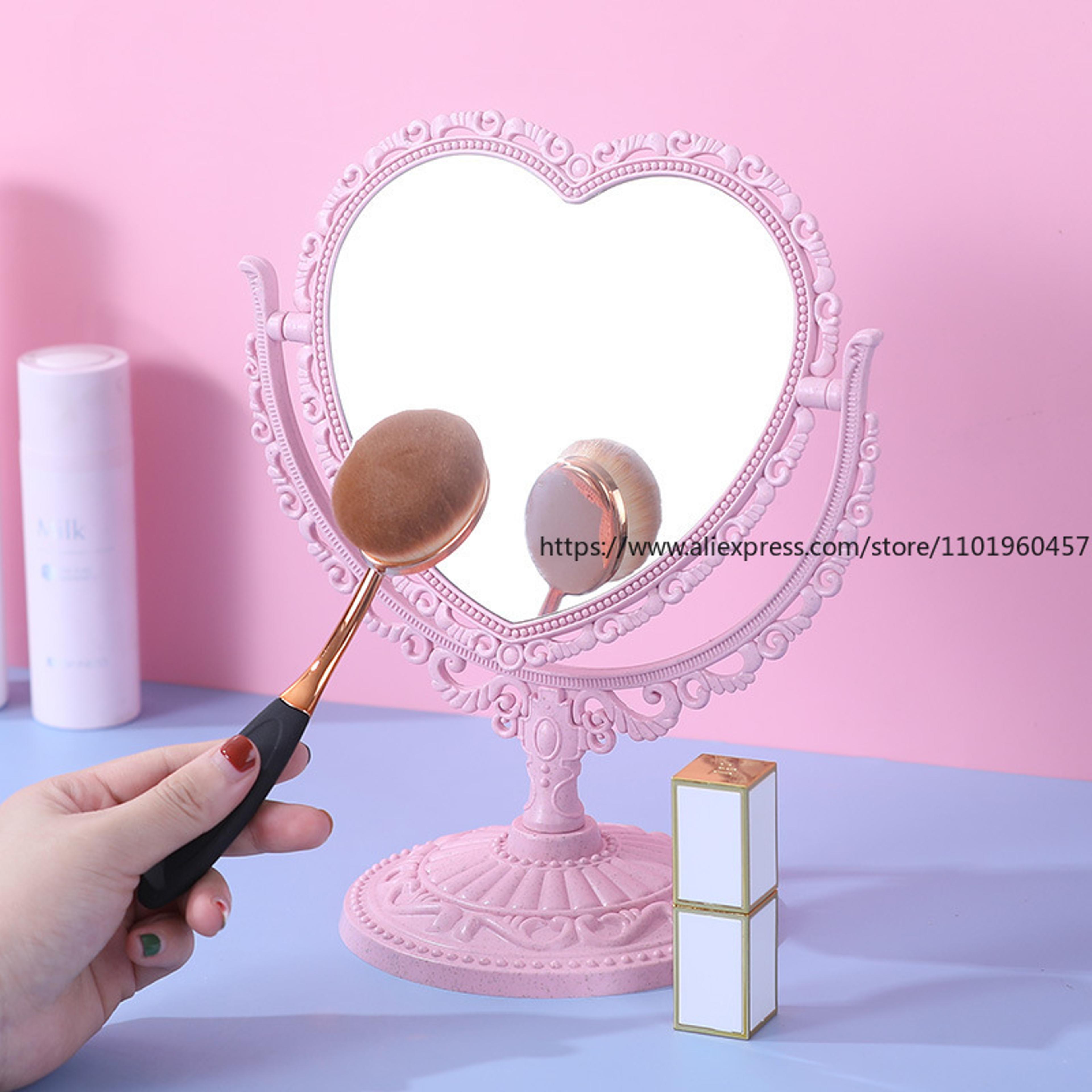 Retro DoubleSided Vanity Mirror With EuropeanStyle Desktop Design 3