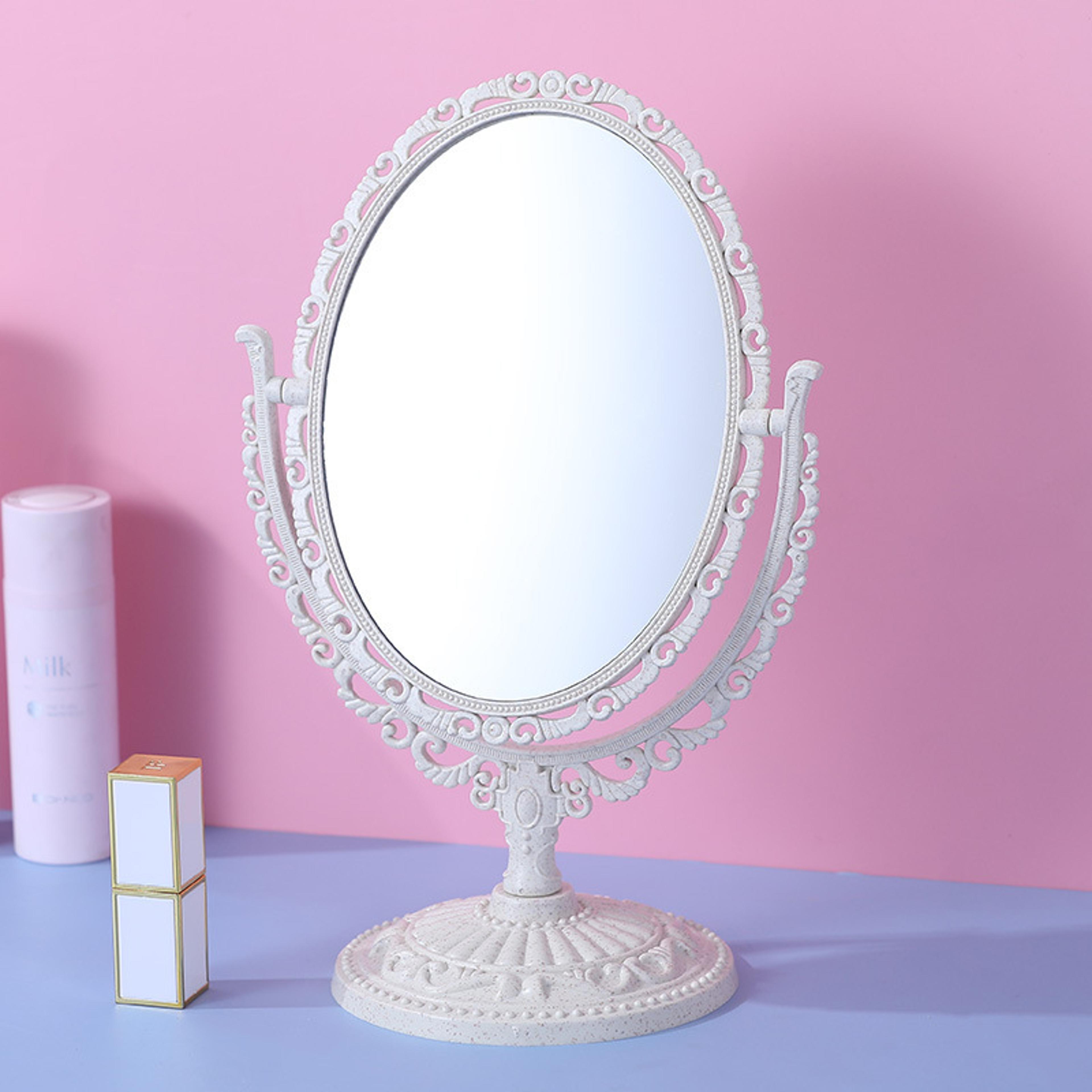 Retro DoubleSided Vanity Mirror With EuropeanStyle Desktop Design 10