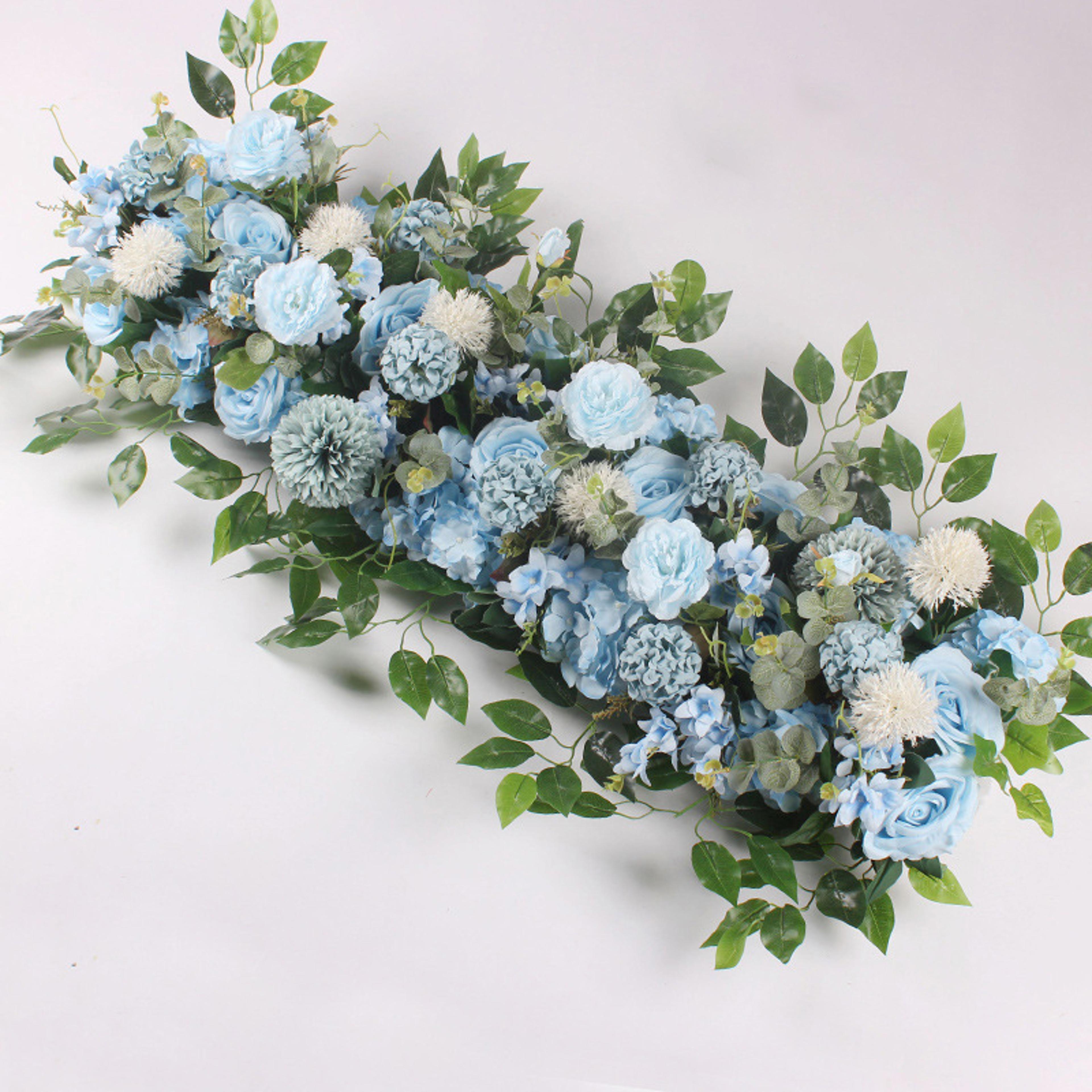 Artificial Wedding Flower Garland With Silk Peonies And Roses For Arch And Wall Decor 5
