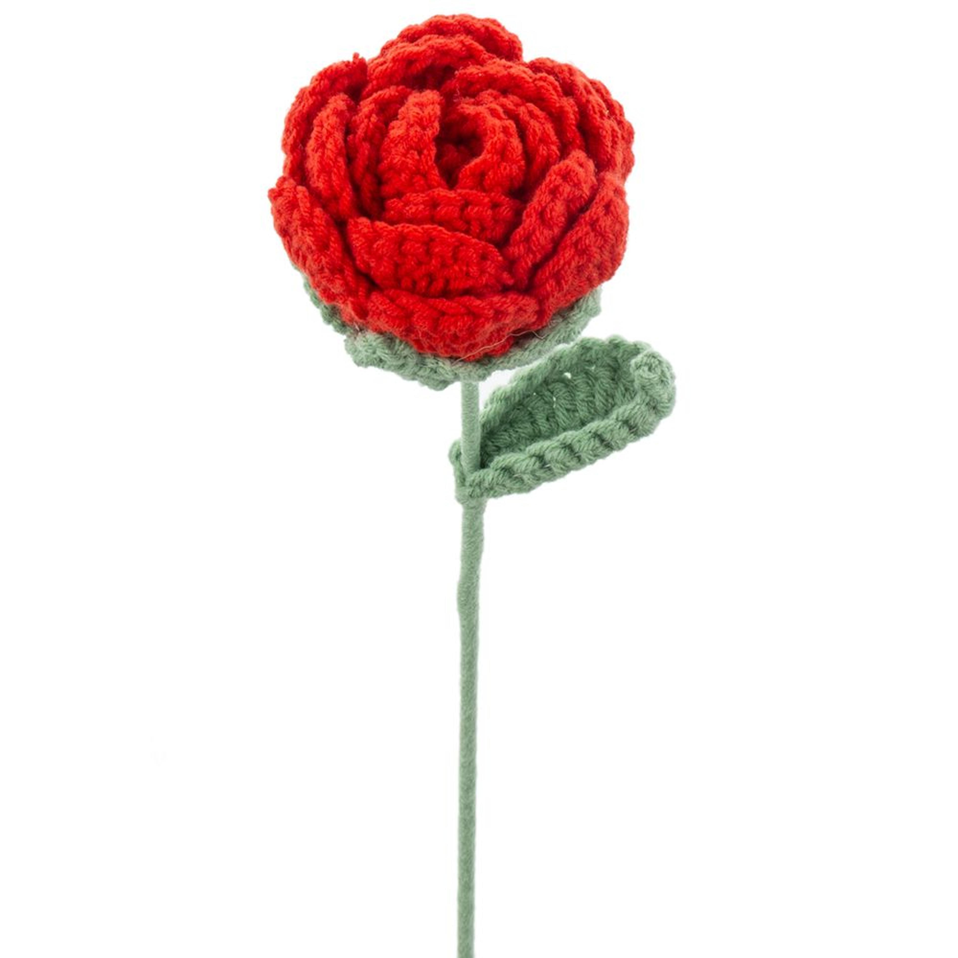handmade crochet rose bouquet cotton yarn artificial flowers for wedding and home decor