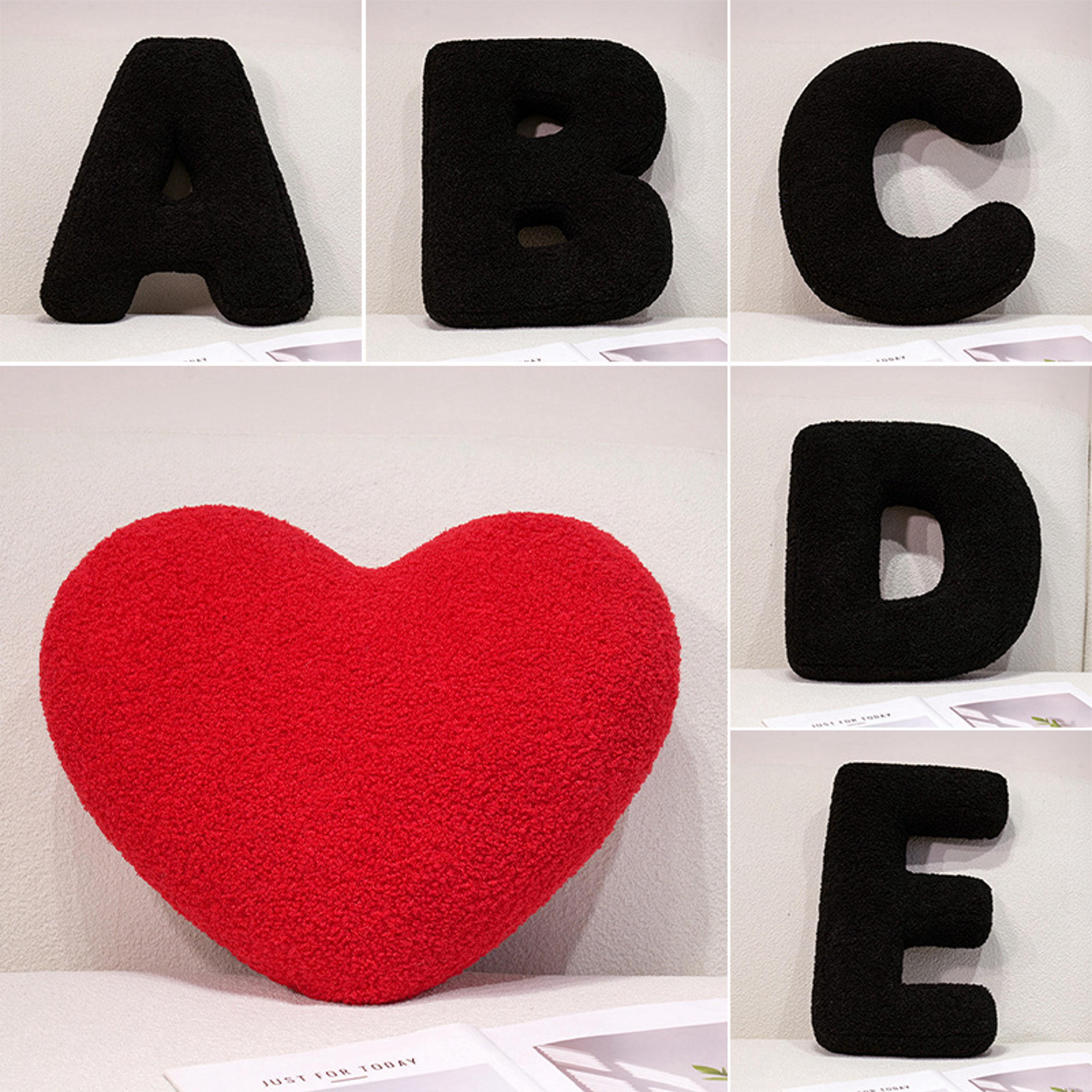 Red Heart I Love U Plush Pillow 157 Inch Decorative Cushion 1