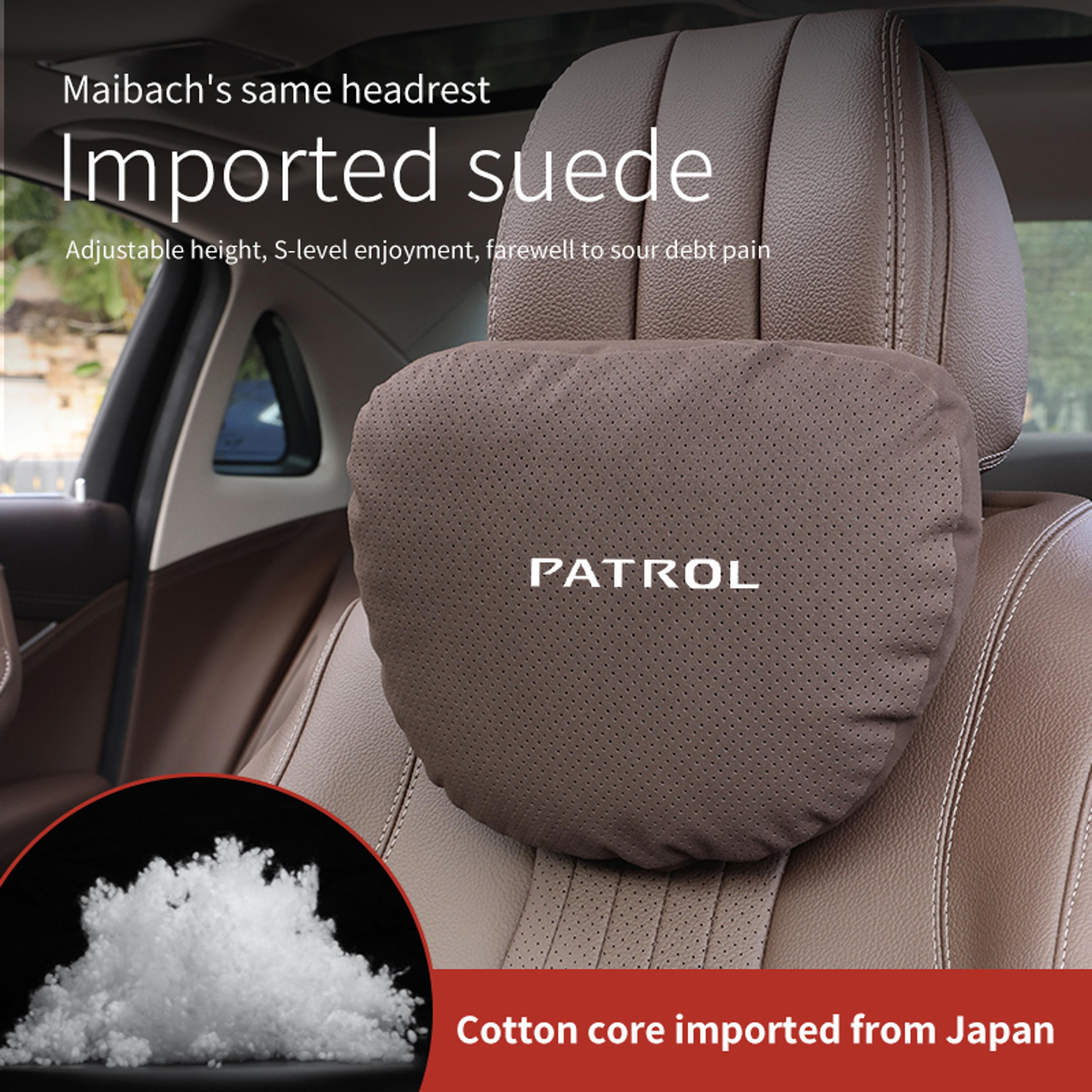 Car Headrest And Lumbar Support Cushion For Nissan Patrol With Soft Plush Comfort 3
