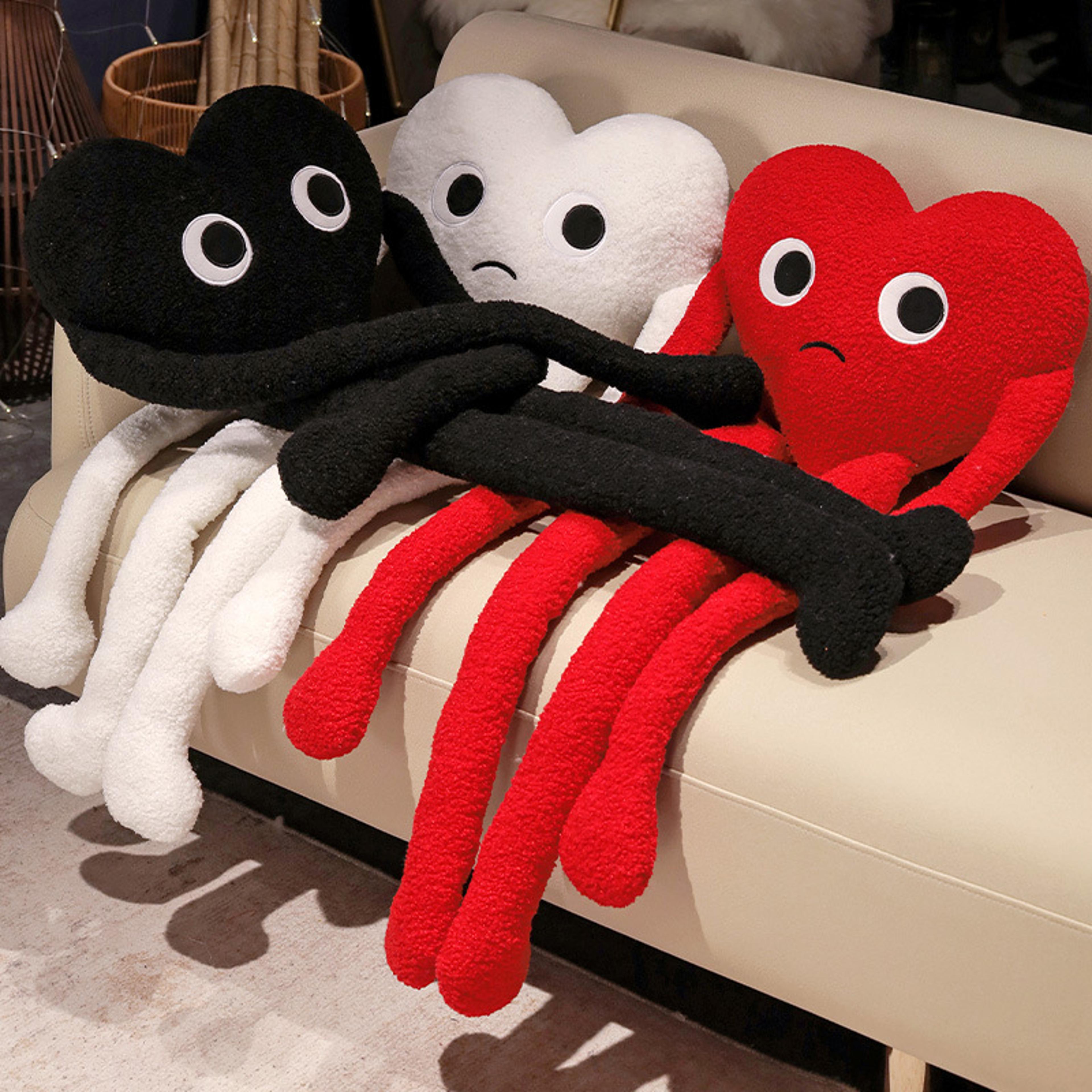 Cute HeartShaped Plush Throw Pillow For Bedroom And Living Room Decor 1